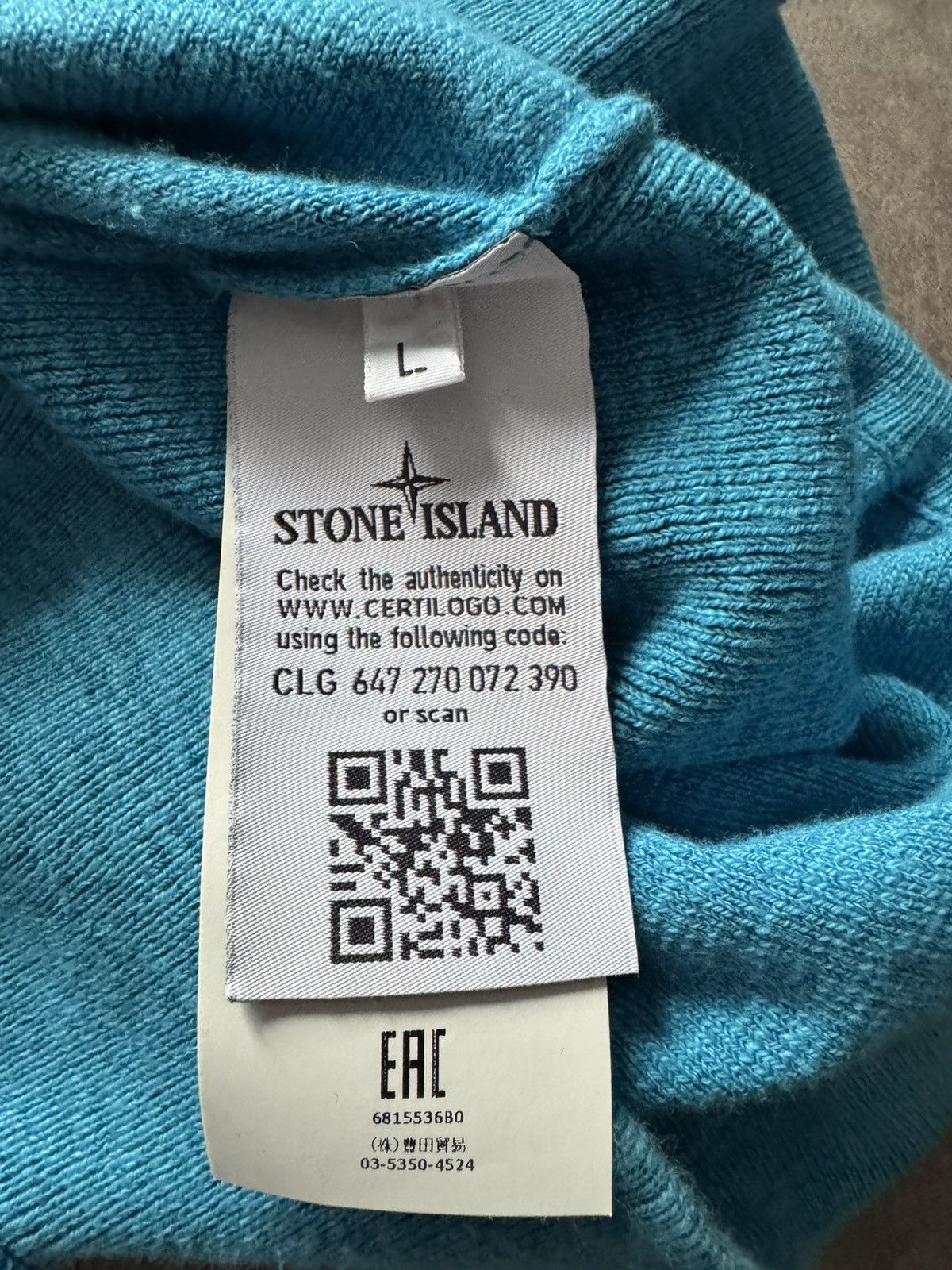 Stone Island STONE ISLAND jumper REAL MEASUREMENTS BY TAPE IN PHOTOS Size US L / EU 52-54 / 3 - 14 Thumbnail