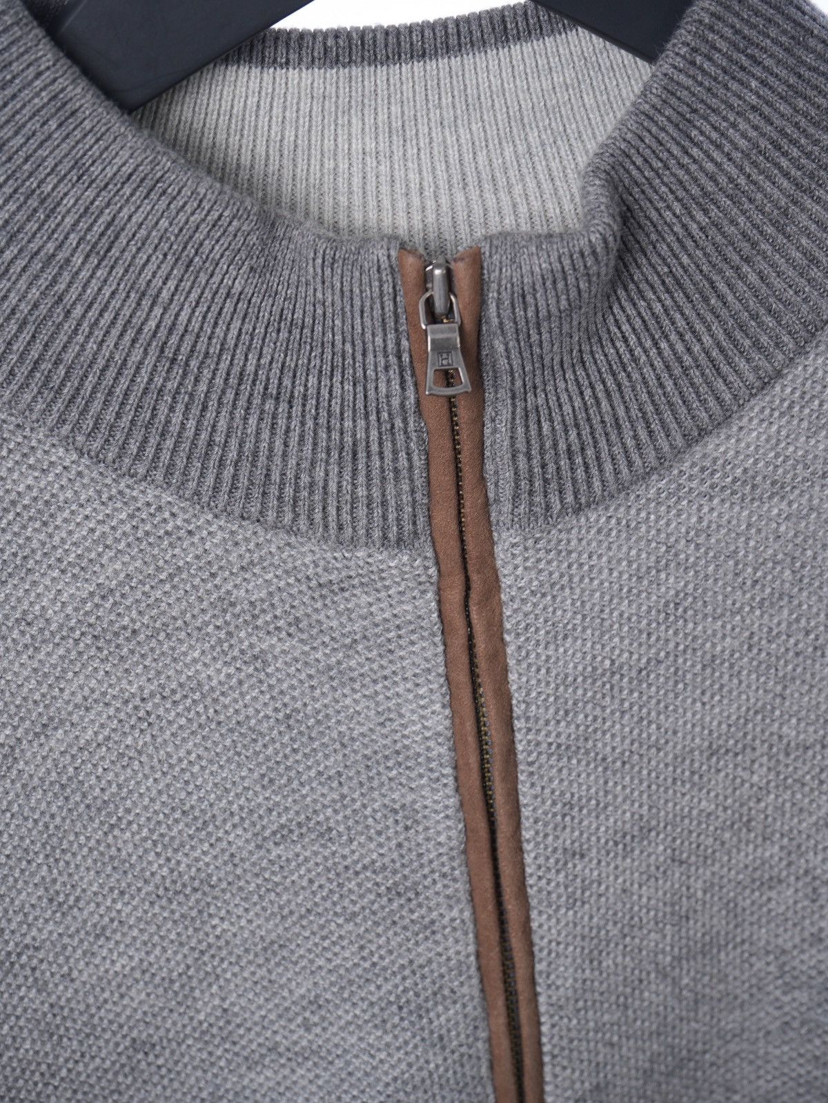 Hackett Hackett Mens Zip Wool Sweater S Size US S / EU 44-46 / 1 - 4 Thumbnail