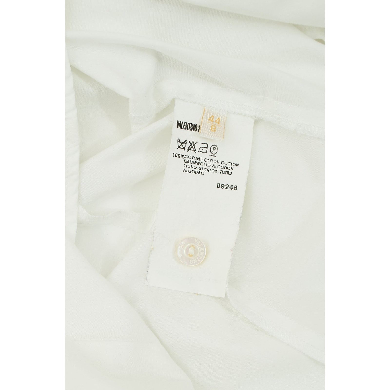 Valentino White Bow Tie Button Up Shirt Size M / US 6-8 / IT 42-44 - 4 Thumbnail