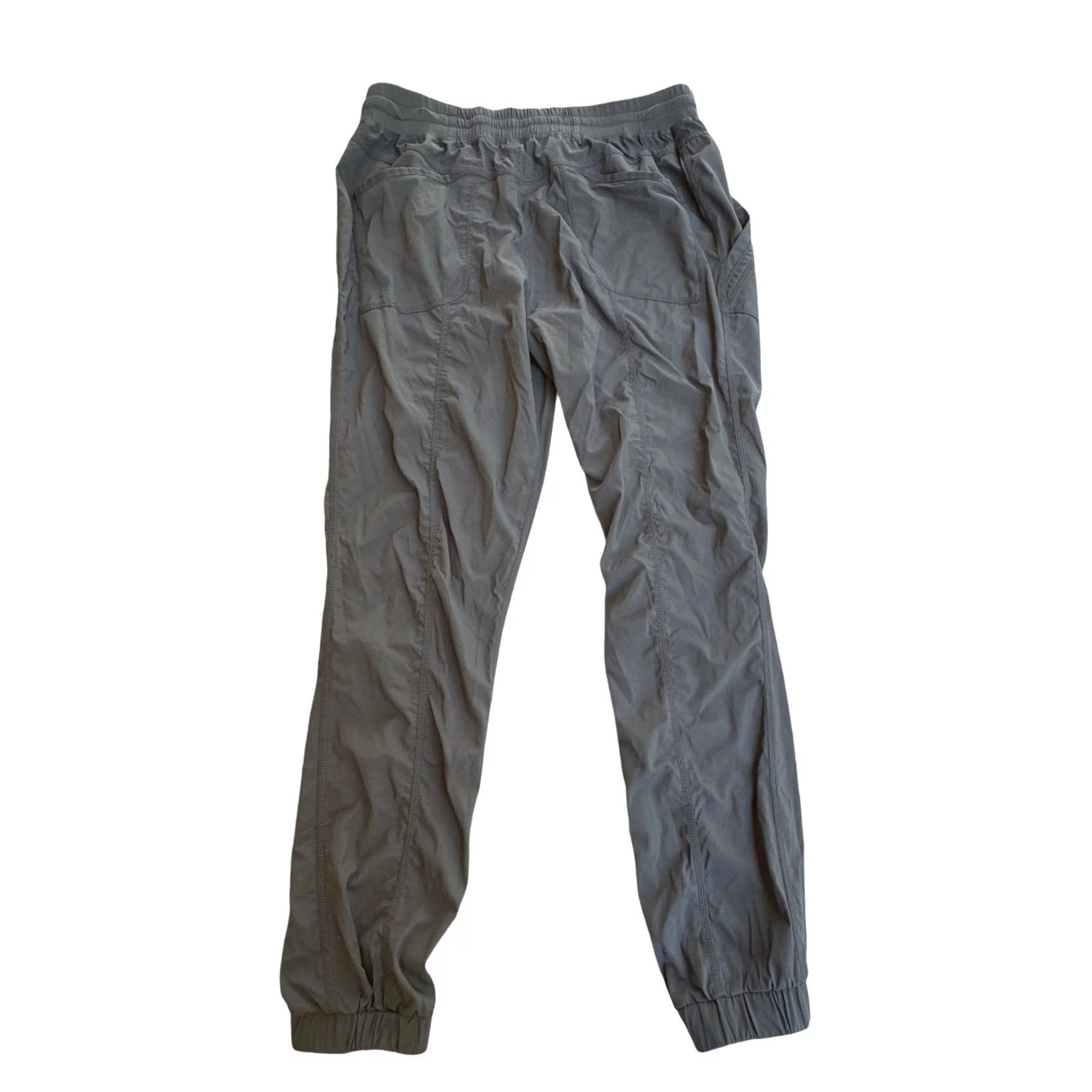 Vintage Indygena Jogger Pants Gray Womens M Stretch Lightweight Drawstring Pockets Casual Activewear Tapered Size 32" / US 10 / IT 46 - 2 Thumbnail