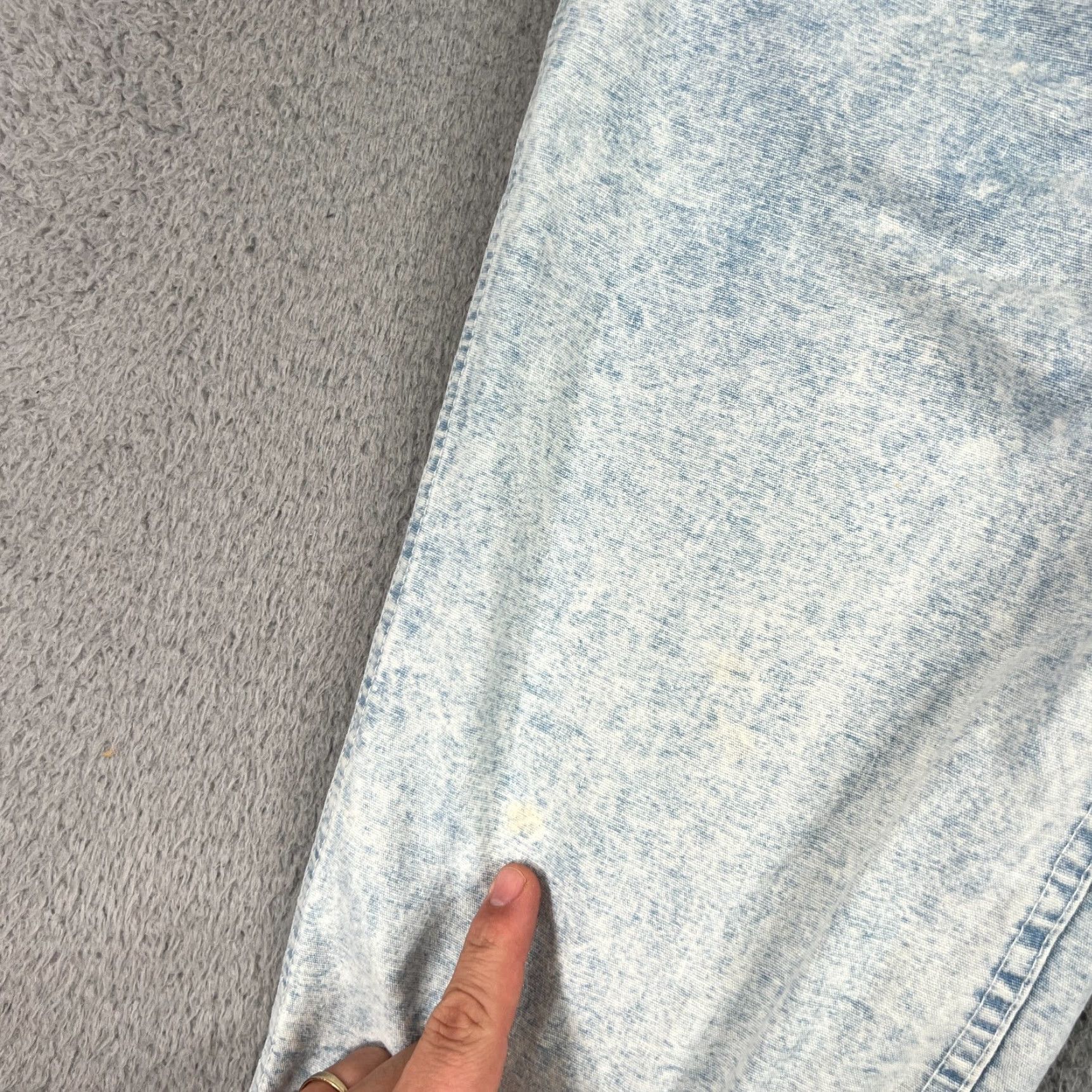 Lee VINTAGE Lee Jeans Juniors 9 Medium Blue Acid Wash High Rise 80s Tapered Denim Women Size 30" / US 8 / IT 44 - 2 Thumbnail