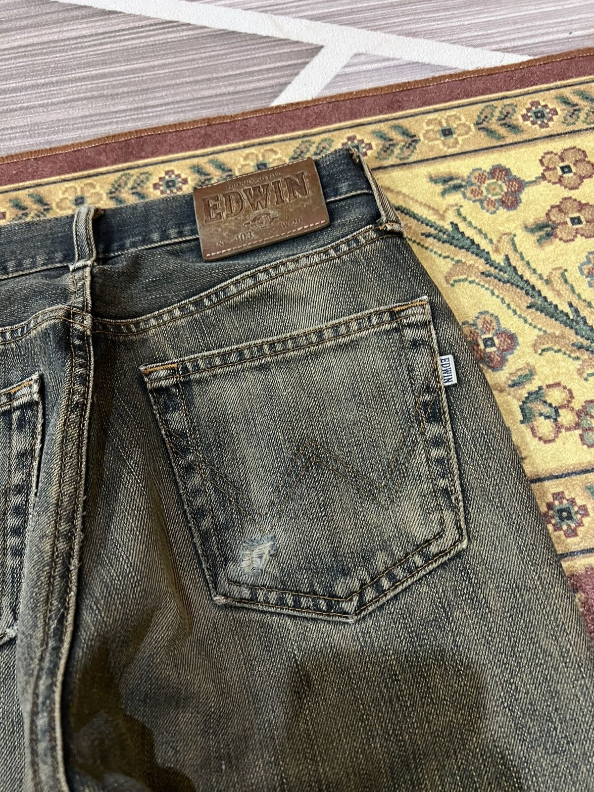 Edwin Vintage Edwin Distressed Jean Size US 28 / EU 44 - 11 Thumbnail
