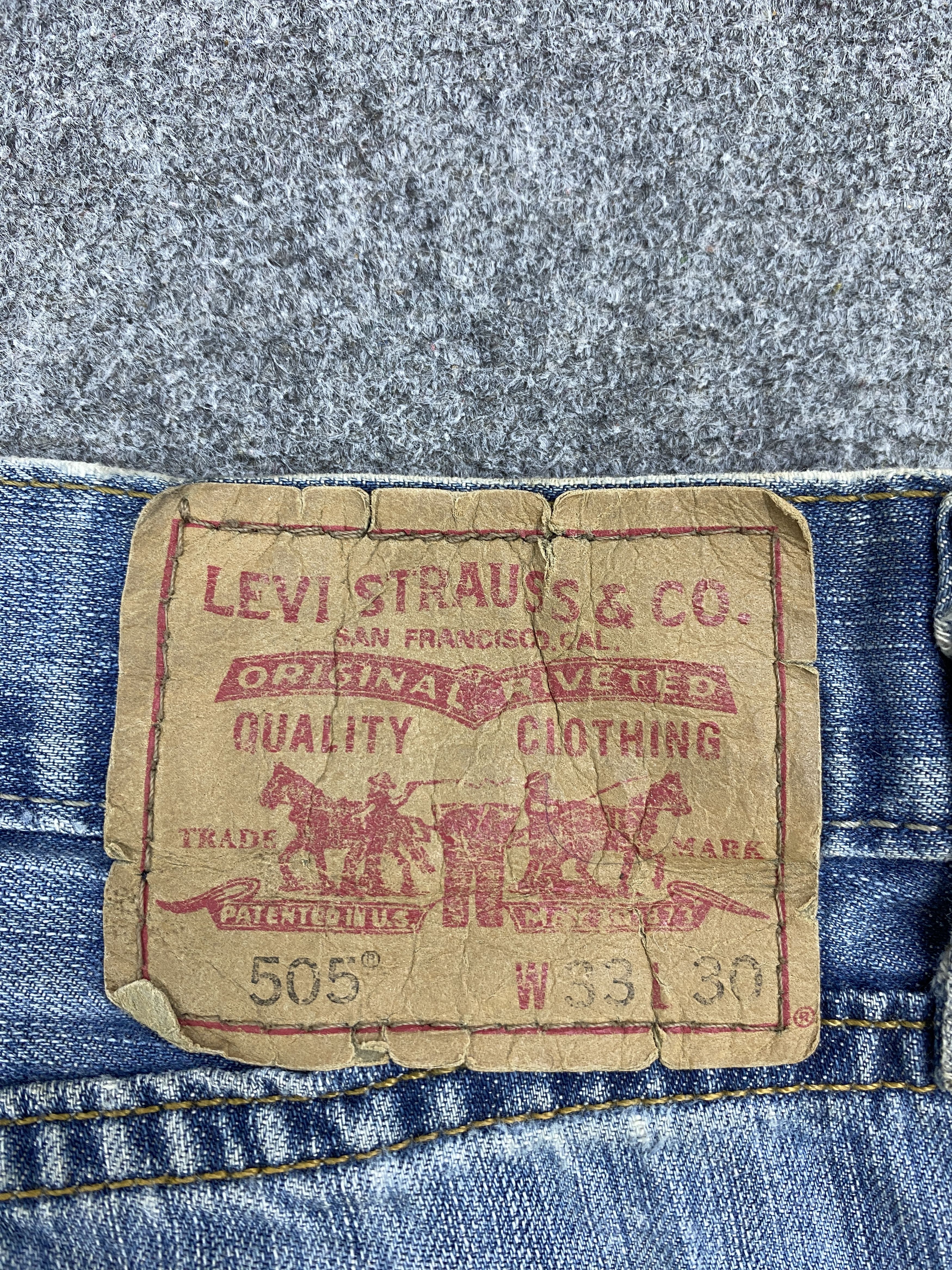 Levi's Vintage Levis 505 Faded Blue Jeans 33x29 S0040 Size US 33 - 5 Thumbnail