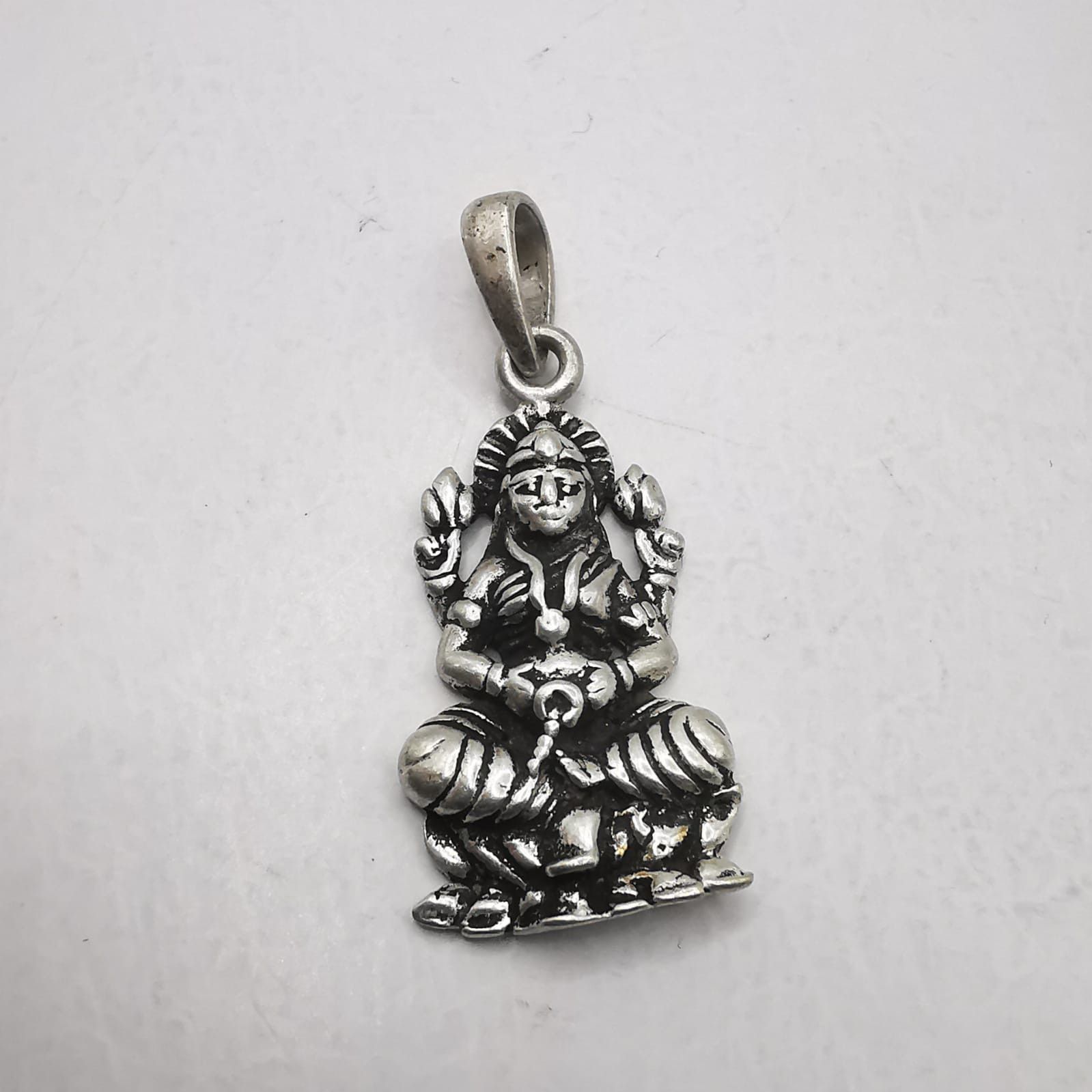 Sterling Silver Vintage Pendant "Lakshmi" 925 Sterling Silver Jewelry, 2,64g Size ONE SIZE - 1 Thumbnail
