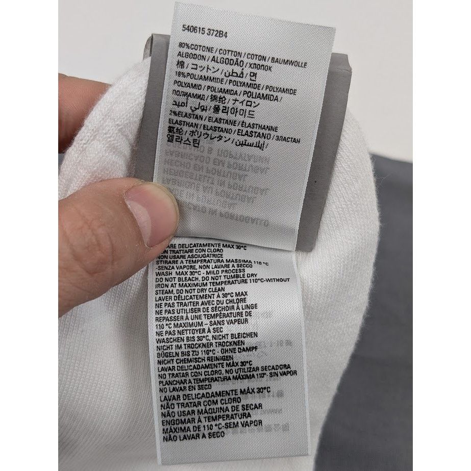Balenciaga o1rshd1 Size: M / Tennis Cotton Socks in White/Orange Size ONE SIZE - 10 Thumbnail
