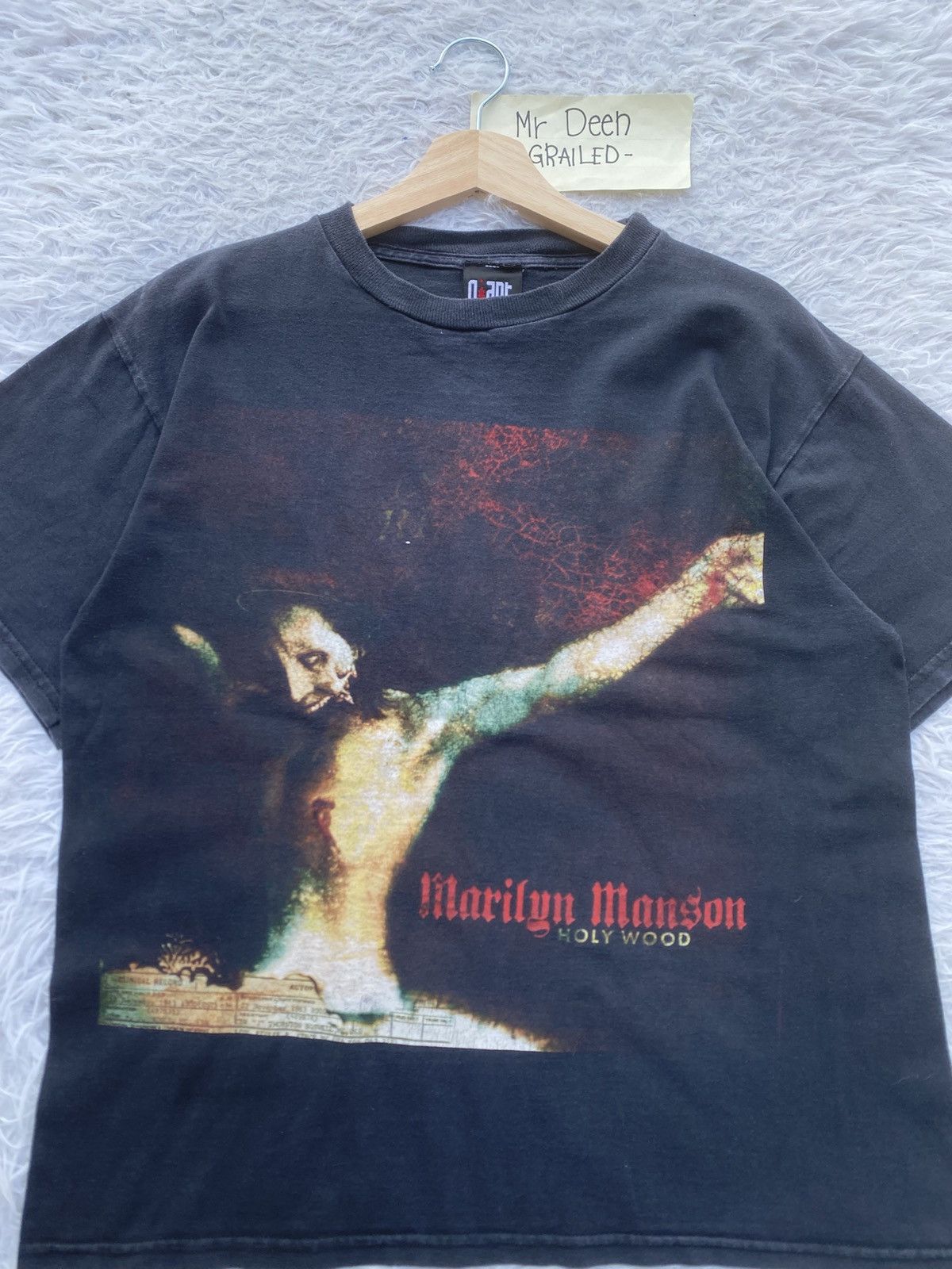 Band Tees Vtg Marylin Manson Guns, God and Government (Holy Wood Era) Size US M / EU 48-50 / 2 - 7 Thumbnail