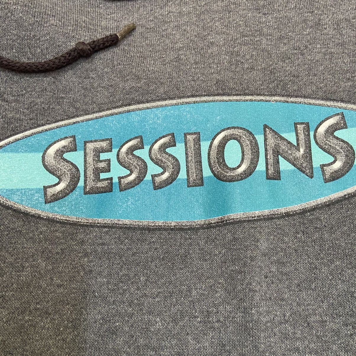 Sessions Vintage 90s Sessions Skateboard Hoodie Size US L / EU 52-54 / 3 - 3 Thumbnail