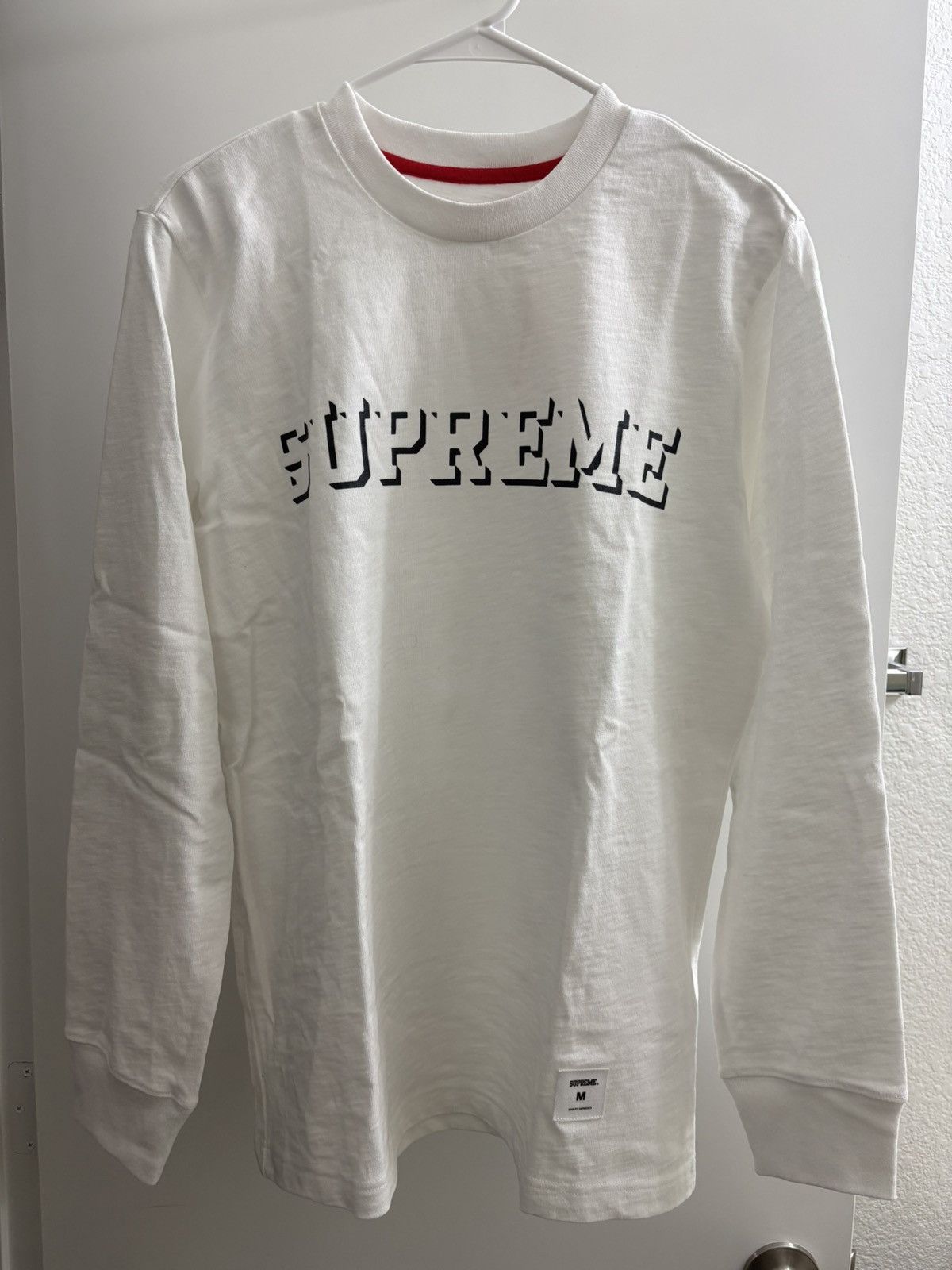 Supreme New 2015 Supreme Shadow Script Long Sleeve Tee sz Medium Size US M / EU 48-50 / 2 - 2 Thumbnail