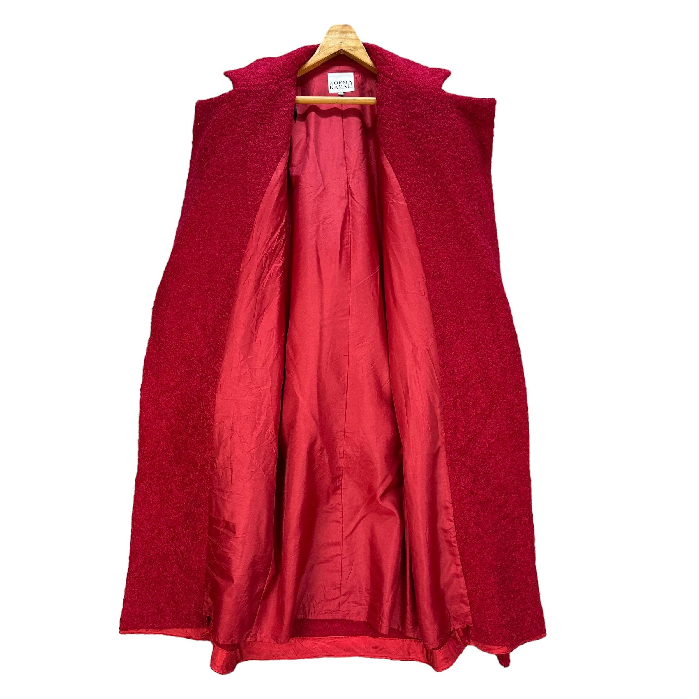 Norma Kamali NORMA KAMALI Red Robes Long Coat Trench Coat #A64-1545 Size M / US 6-8 / IT 42-44 - 6 Thumbnail