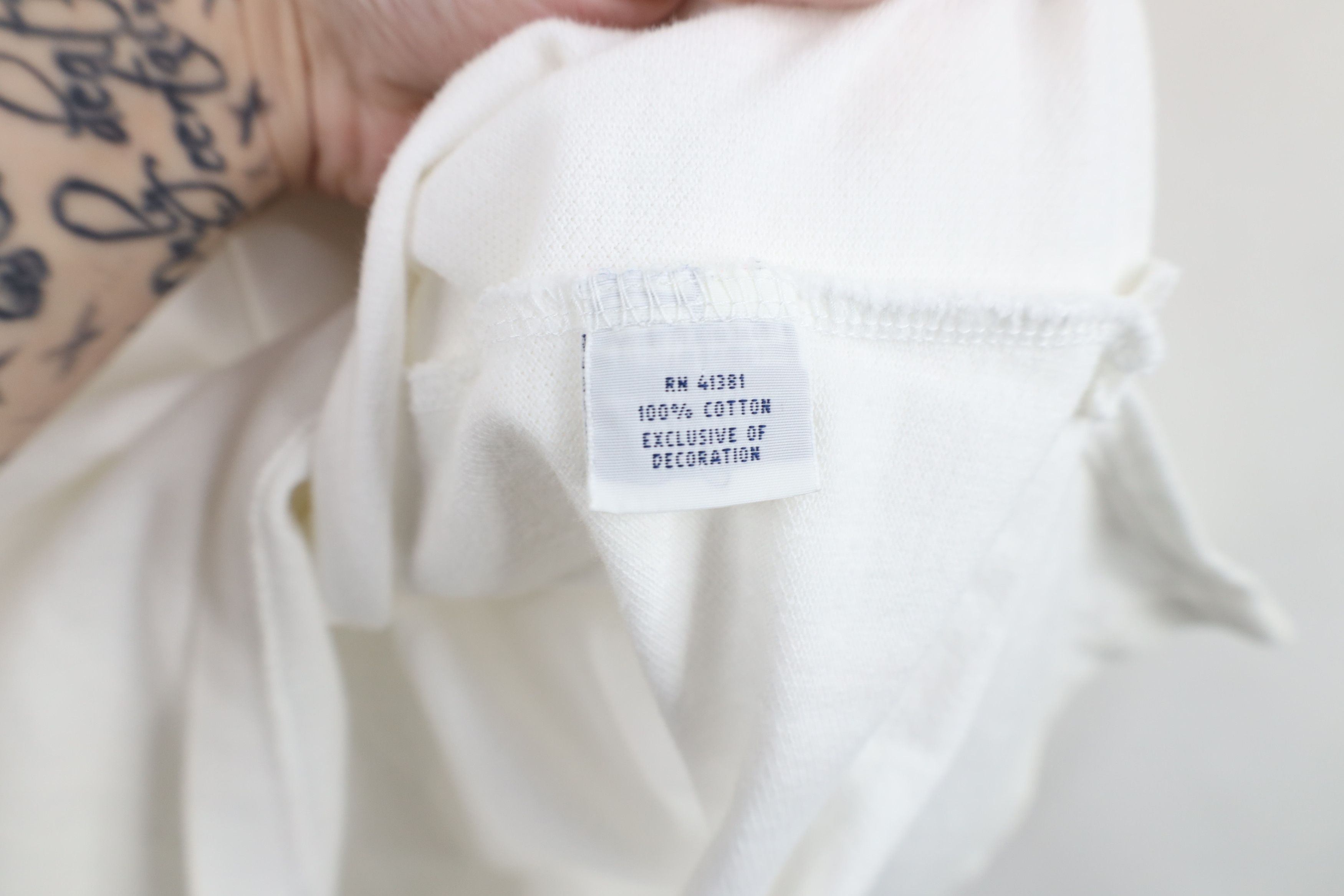 Ralph Lauren Vintage Ralph Lauren Pique Cotton Knit Golf Polo Shirt White Size US XL / EU 56 / 4 - 9 Thumbnail