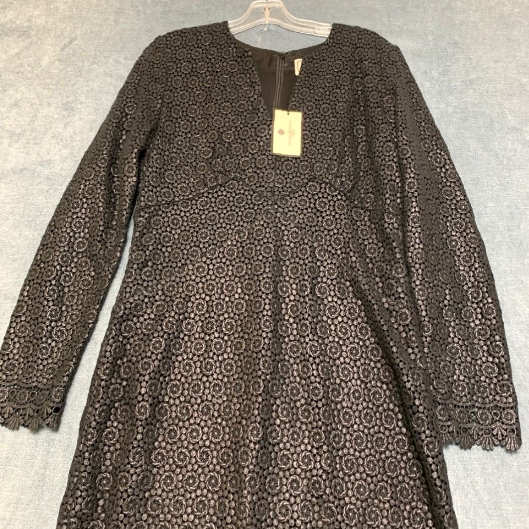 By Malene Birger By Malene Birger Elizabeth Deepta Maxi Dress Womens 40 Black Lace Floral Cotton Size S / US 4 / IT 40 - 4 Thumbnail
