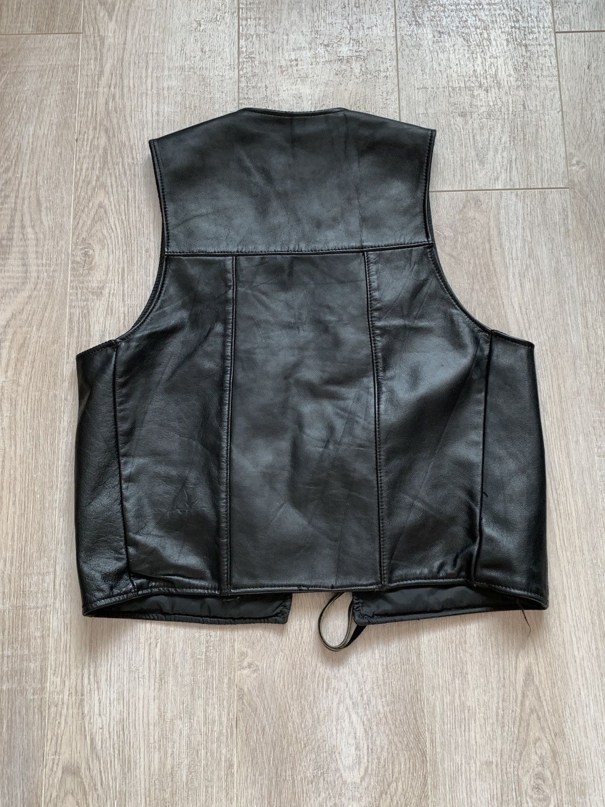 Japanese Brand 90s boxy fit leather vest Steer Brand USA Size US M / EU 48-50 / 2 - 6 Thumbnail