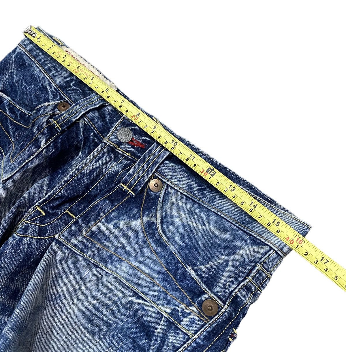 Designer × Japanese Brand Blue Way Flare Boot Cut Ladies Denim Jeans W32” Size 32" / US 10 / IT 46 - 16 Thumbnail