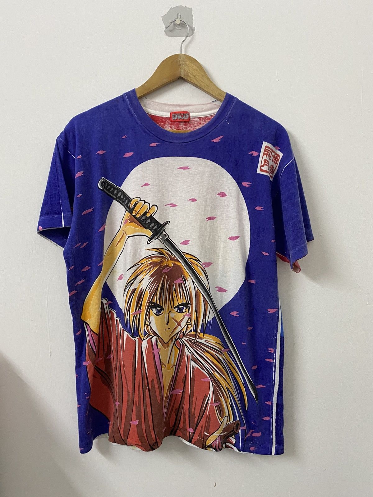 Anime Vintage Samurai X Rurouni Kenshin Weekly Jump Size US L / EU 52-54 / 3 - 1 Thumbnail