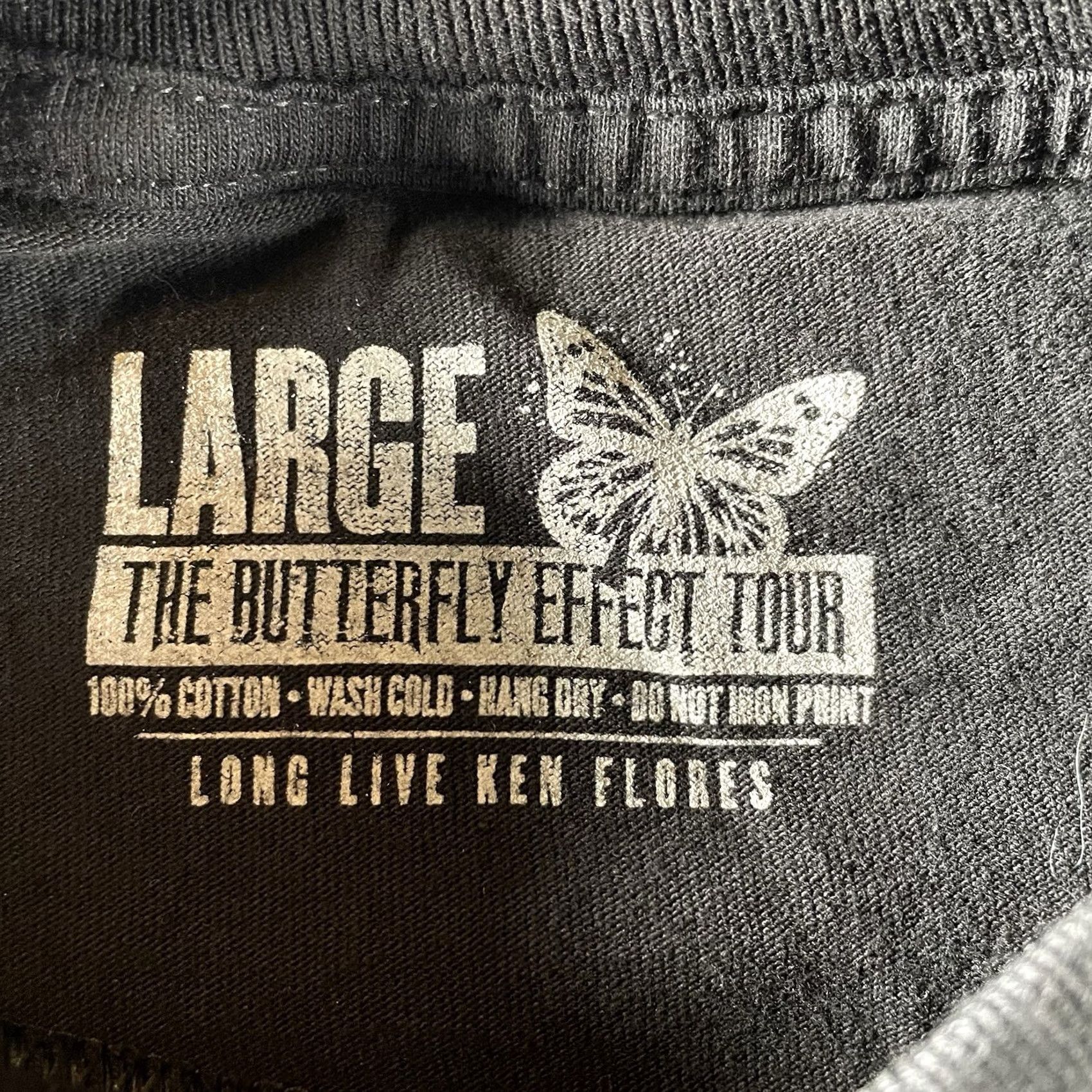 Vintage Rene Vaca Shirt Mens Large Comedian Vaca Studios T-Shirt Butterfly Black 2019 The Butterfly Effect Tour Mens Size US L / EU 52-54 / 3 - 3 Thumbnail
