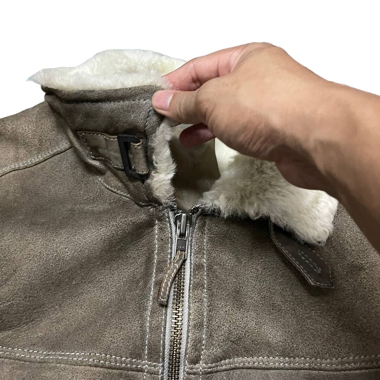 Gimo's Vintage GMS - 75 Cuir Leather Real Fur Lamb Shearling Jacket Size US L / EU 52-54 / 3 - 5 Thumbnail