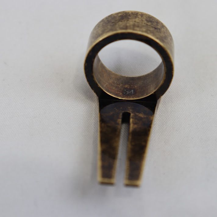 Rick Owens o1rshd1 Size: 54 / Open Trunk Ring in Dark Bronze Size ONE SIZE - 3 Thumbnail