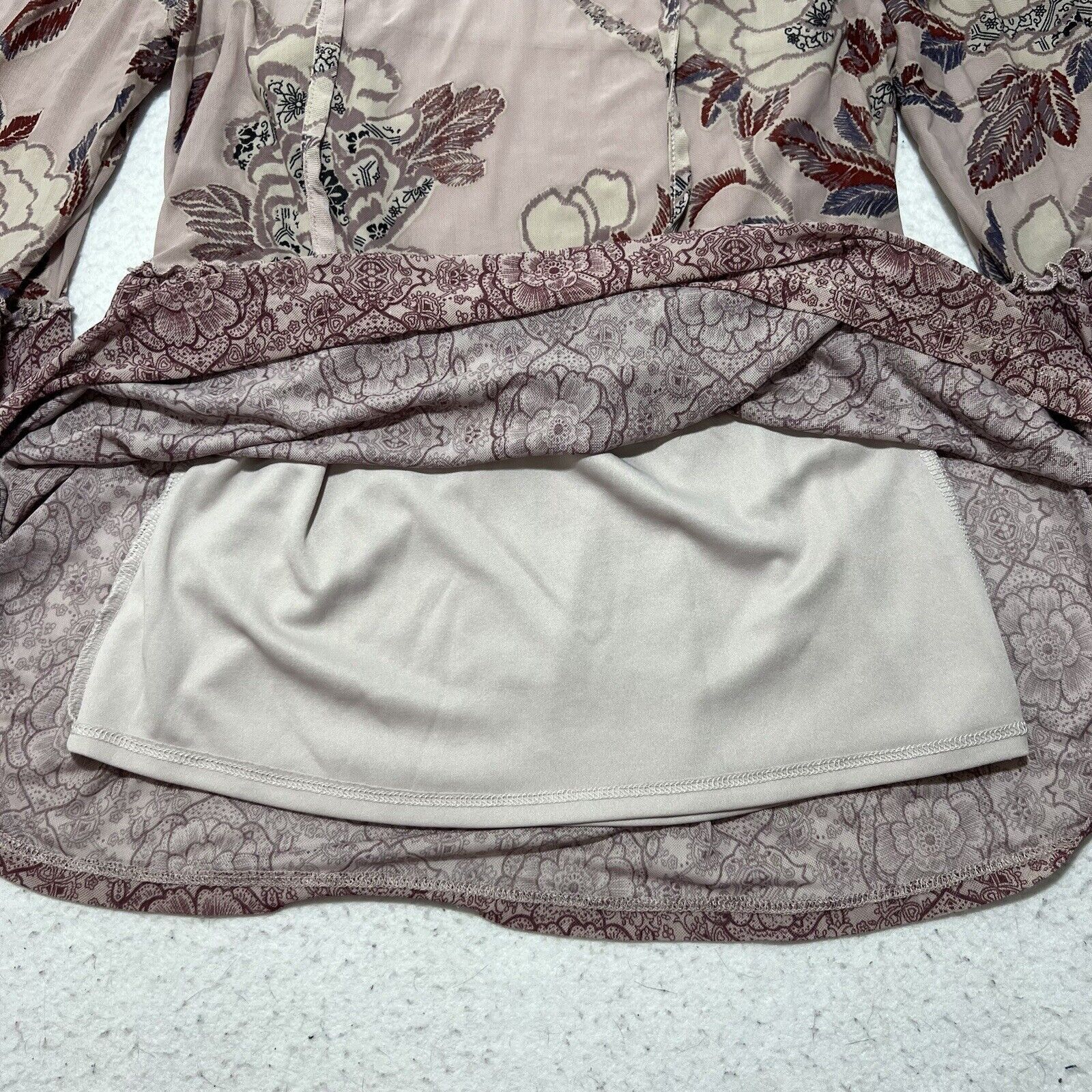Target Basics Knox Rose XS Babydoll Blouse Bell Sleeve Floral Top Size XS / US 0-2 / IT 36-38 - 7 Thumbnail
