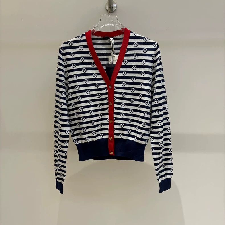 Louis Vuitton Louis Vuitton Knitted cardigan with full print of presbyop Size M / US 6-8 / IT 42-44 - 1 Thumbnail