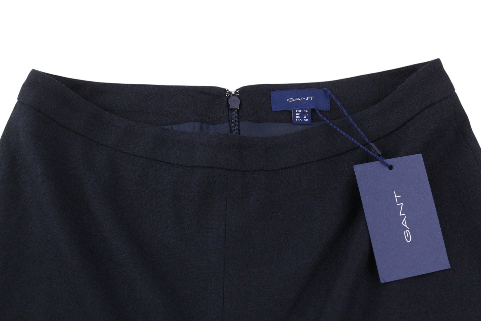 Gant WASHABLE STRETCH WOOL EU36 Dark Blue Pleat Skirt 85353 Size 30" / US 8 / IT 44 - 4 Thumbnail
