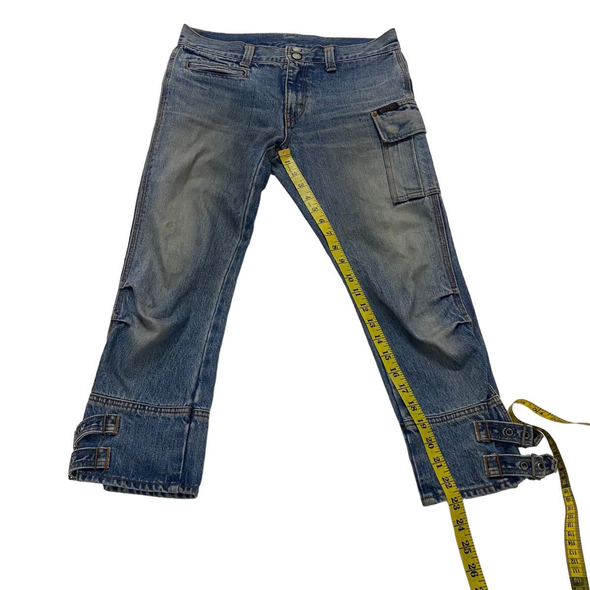 Hysteric Glamour ✨Kinky HYSTERIC GLAMOUR buckle leg jeans Size US 30 / EU 46 - 15 Thumbnail