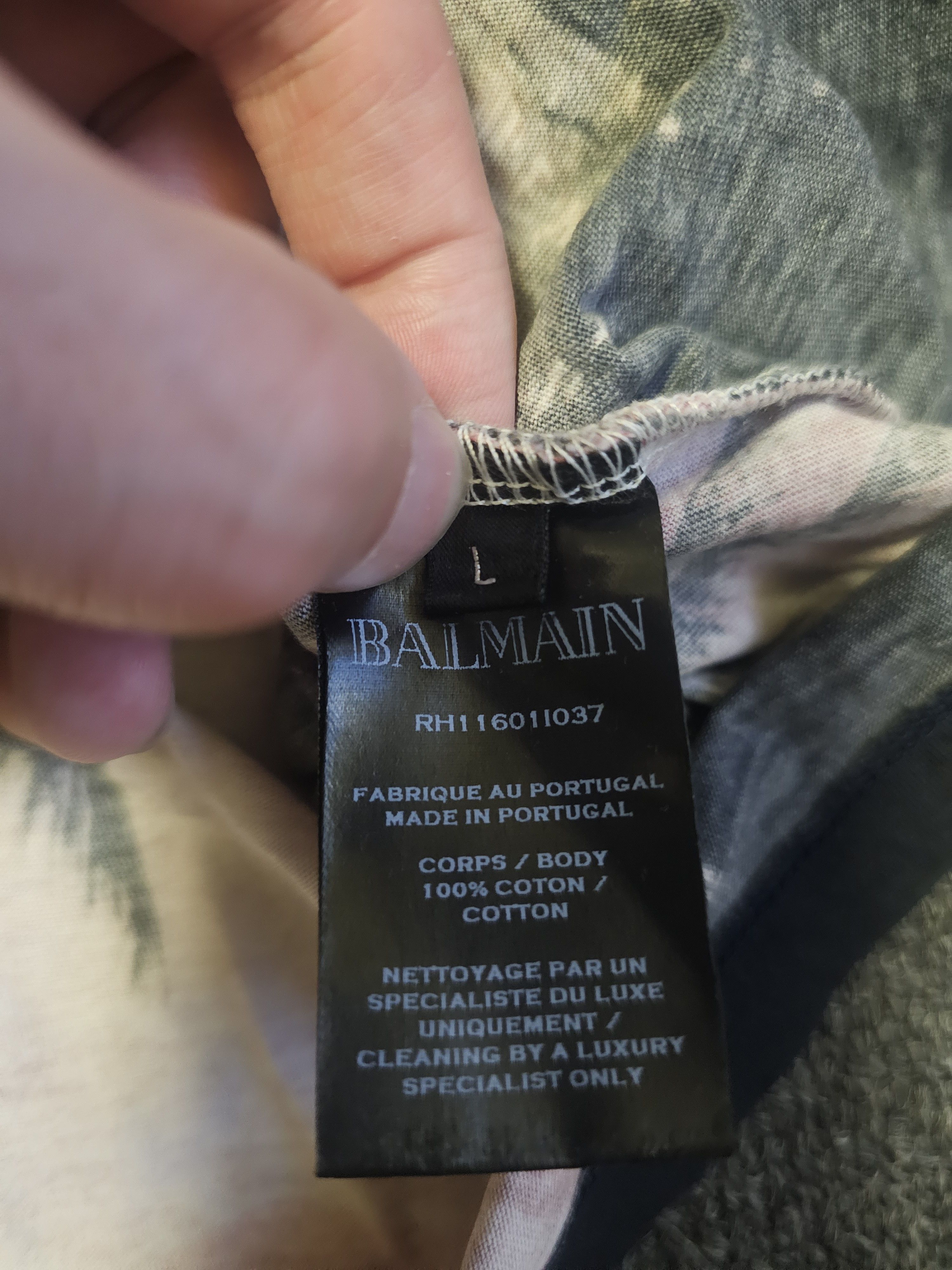 Balmain Balmain men's cocos t-shirts size L Size US L / EU 52-54 / 3 - 5 Thumbnail