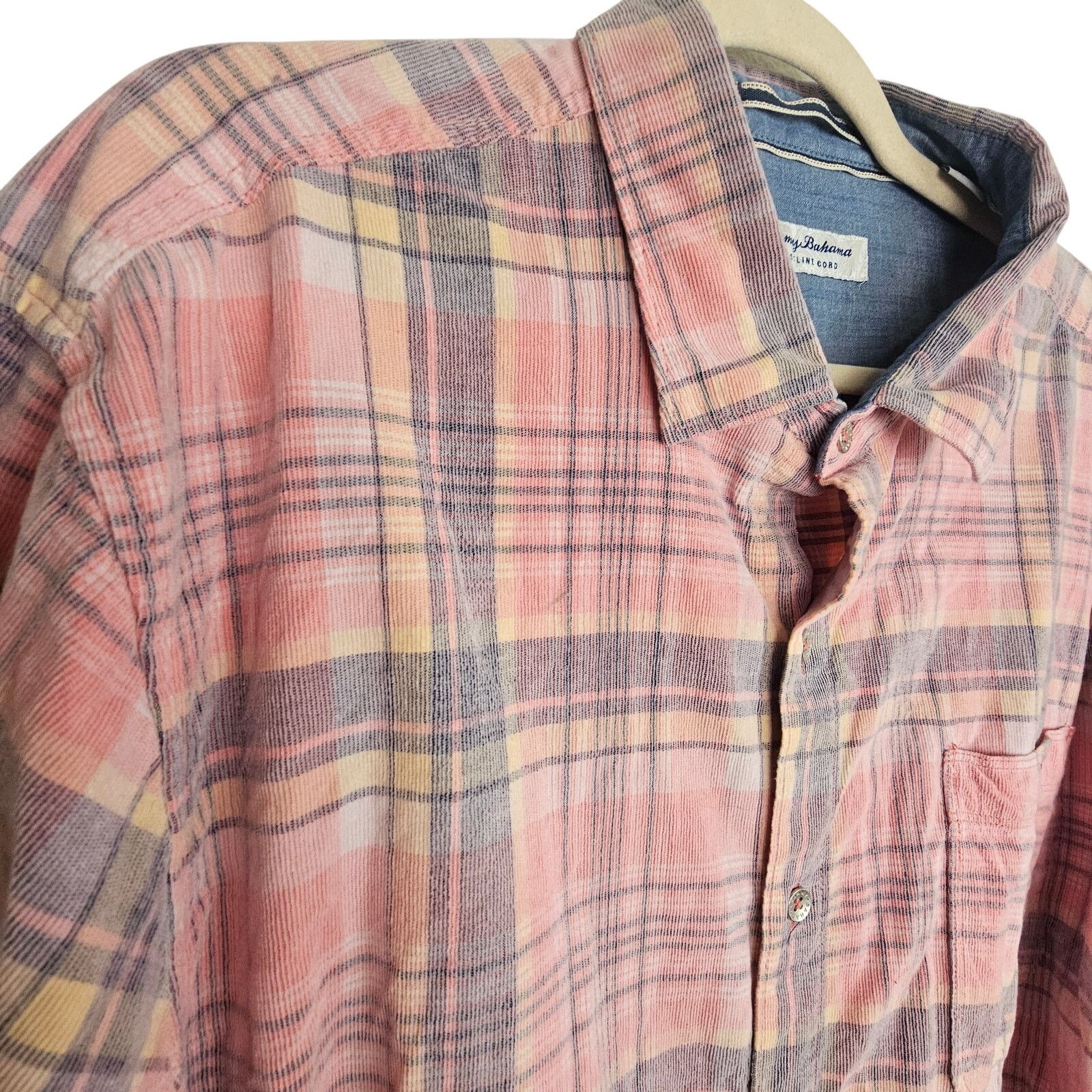 Tommy Bahama Tommy Bahama Mens Plaid Coastline Corduroy Button Shirt XXL Size US XXL / EU 58 / 5 - 5 Thumbnail