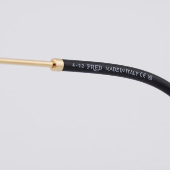 FRED Fred FG50007U 030 Eyeglasses Gold 56mm Rectangle Frame Size ONE SIZE - 8 Thumbnail