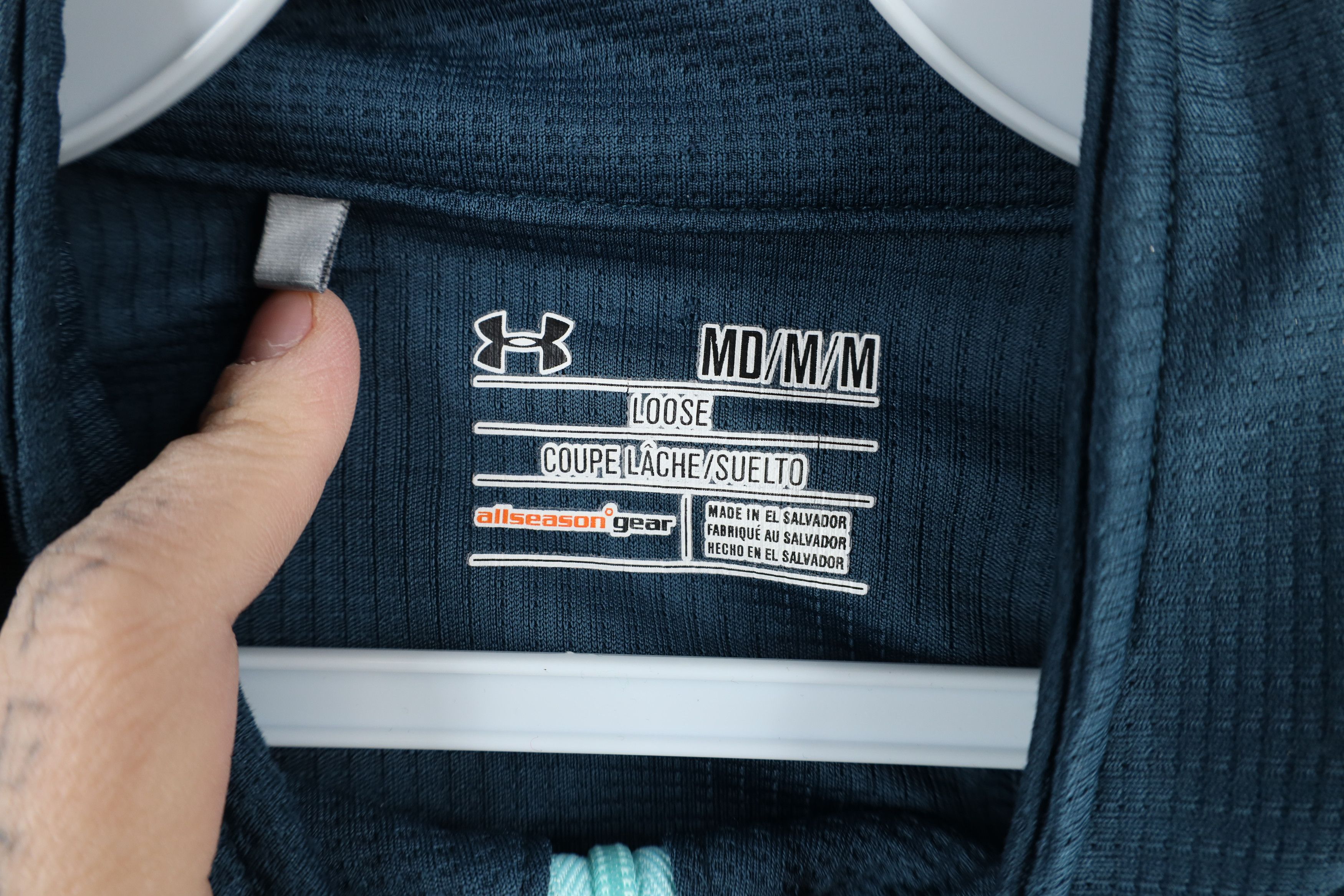 Under Armour × Vintage Under Armour AllSeasonGear Half Zip Golf Pullover Top Blue Size US M / EU 48-50 / 2 - 6 Thumbnail