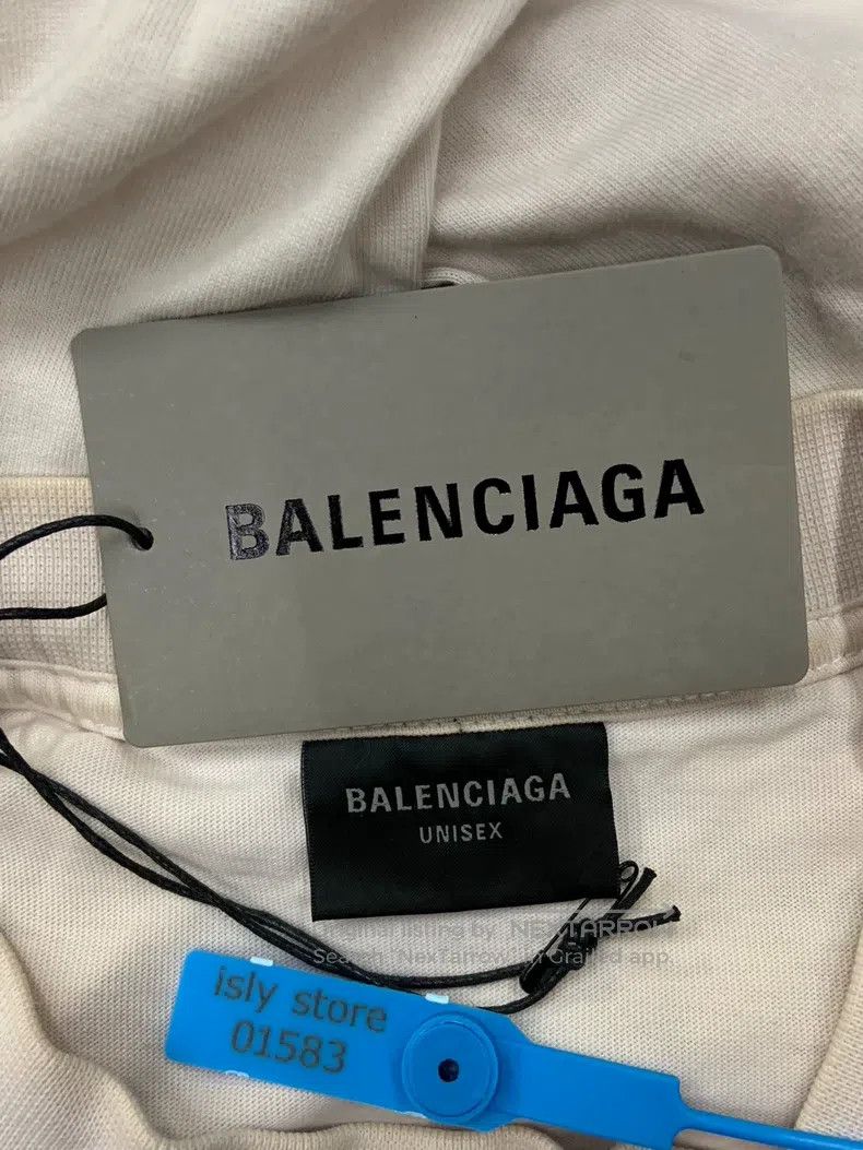Balenciaga Balenciaga Alphabet Round Neck Faded Effect Pullover Strai Size US S / EU 44-46 / 1 - 5 Thumbnail