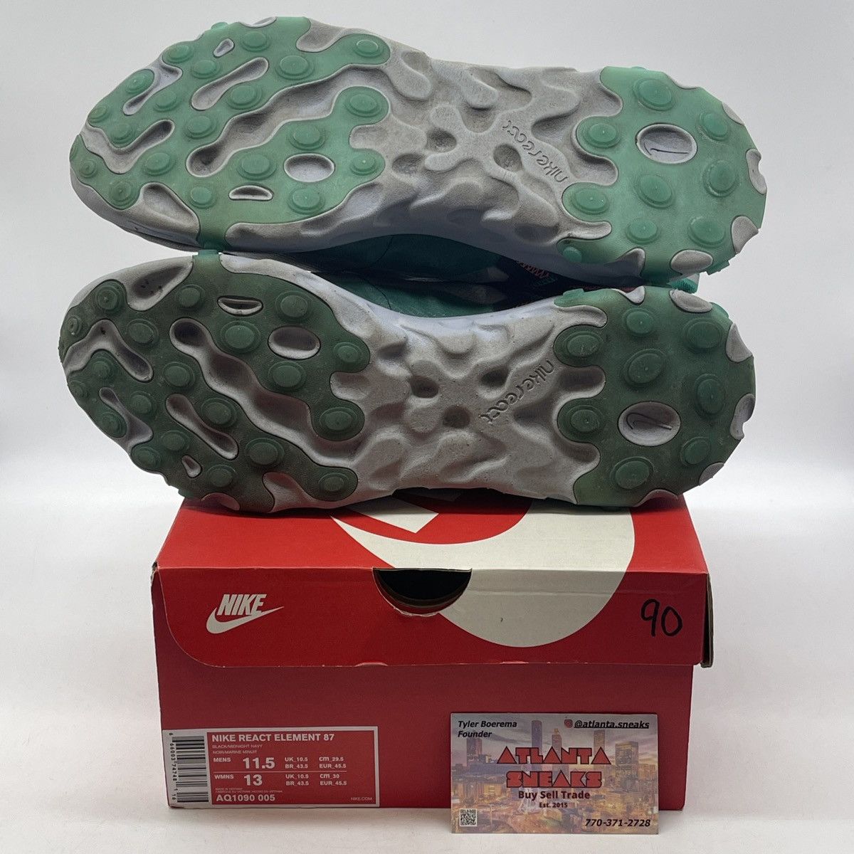 Nike React element 87 Neptune green Size US 11.5 / EU 44-45 - 7 Thumbnail