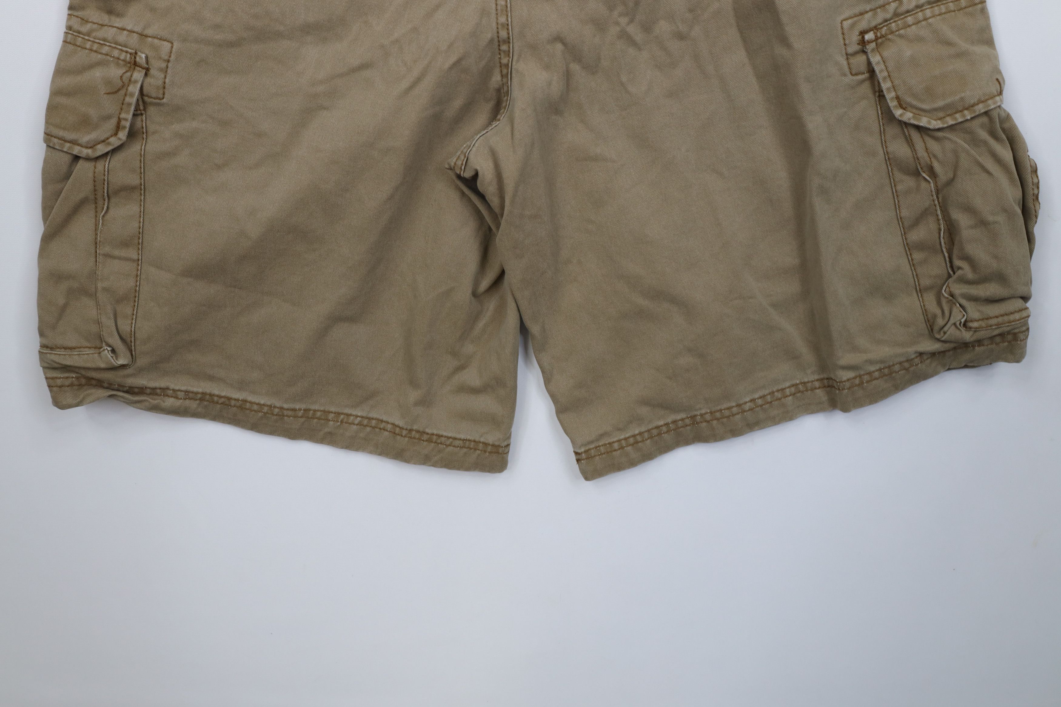 Aeropostale Vintage 90s Y2K Aeropostale Cargo Shorts Brown Cotton Size US 38 / EU 54 - 12 Thumbnail