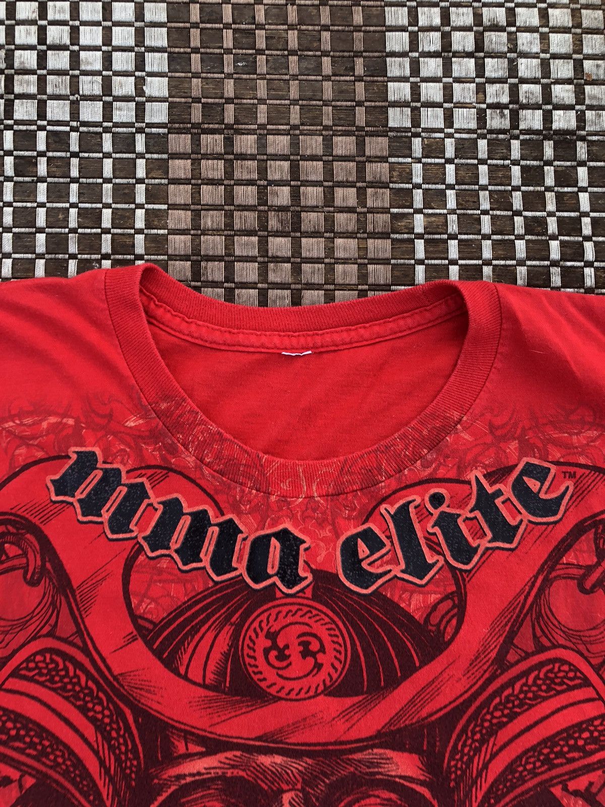 Affliction × Vintage Vintage Y2K MMA ELITE Skulls Affliction Tshirt Size US XL / EU 56 / 4 - 3 Thumbnail