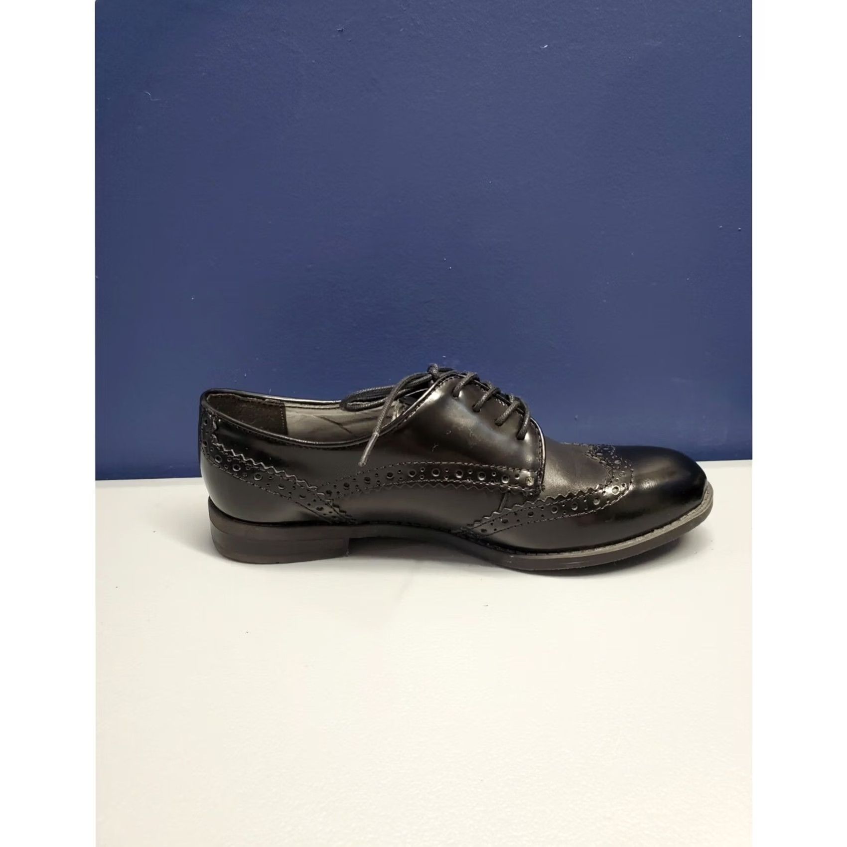 Marc Fisher Marc Fisher Sailor Oxford Dress Shoes Womens Size 6M Black Leather Almond Toe EUC Footwear Flat Lace Up Mens? Women Size XS / US 0-2 / IT 36-38 - 3 Thumbnail