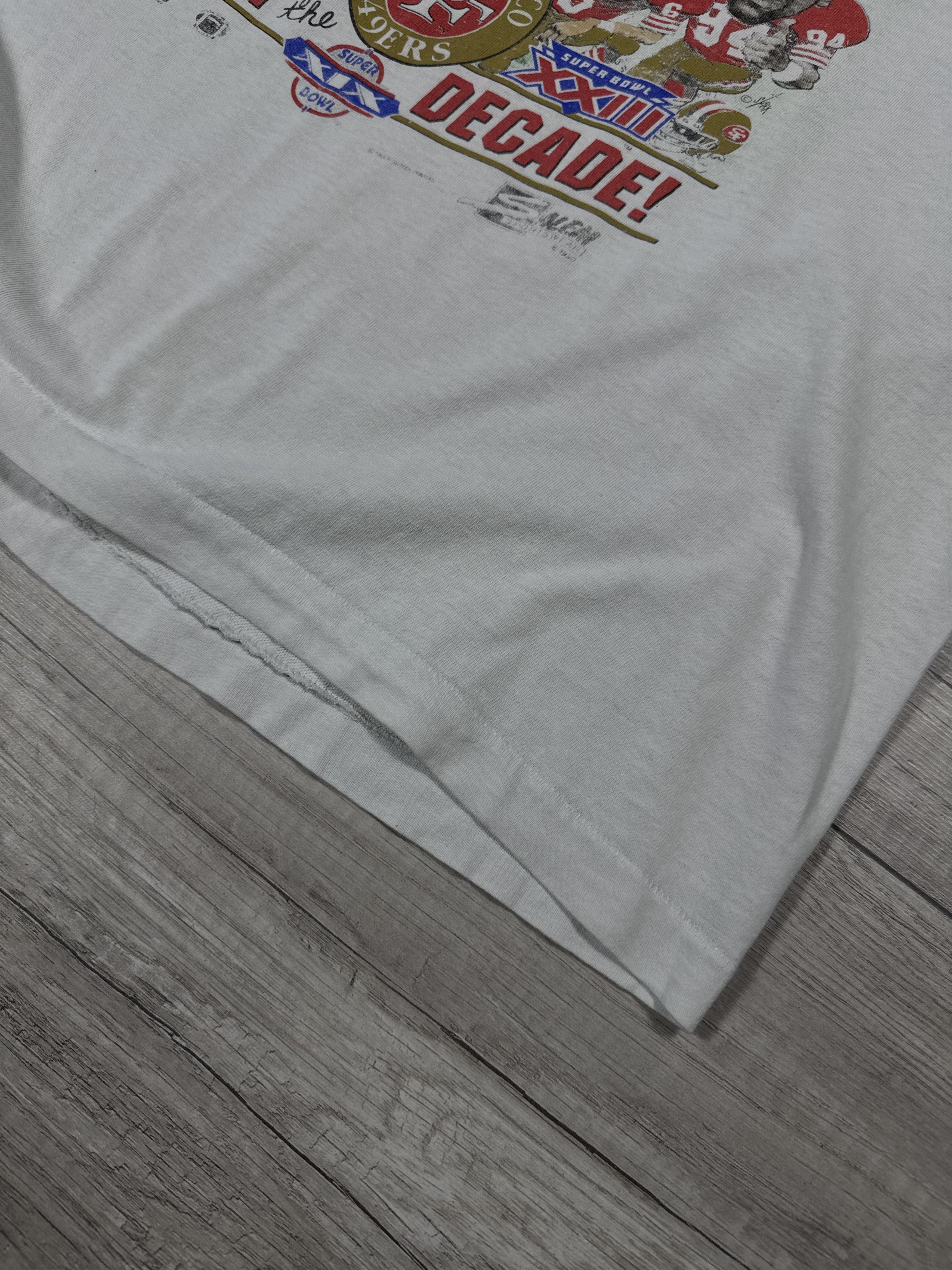 NFL Vtg 1990 San Francisco 49ers Super Bowl Champs Tee Size US XL / EU 56 / 4 - 5 Thumbnail