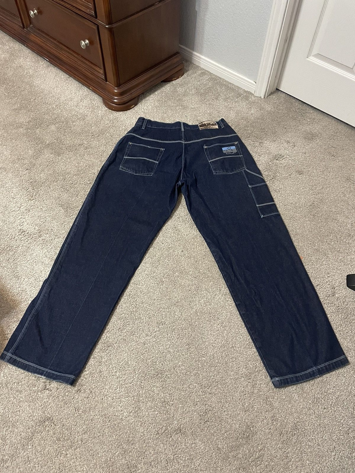 Other Vintage Y2K School Of Hard Knocks Baggy Carpenter Jeans 36 Size US 36 / EU 52 - 1 Thumbnail