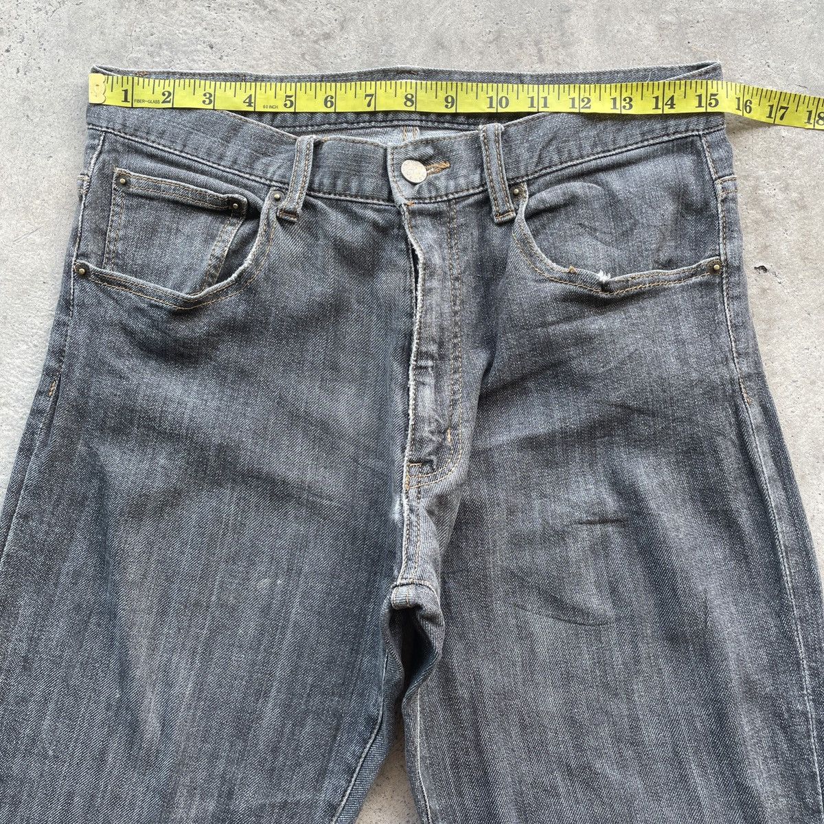 Hanes W31x30.5💥 Vintage Hanes Black Faded Denim Jeans Pants Size US 31 - 7 Thumbnail