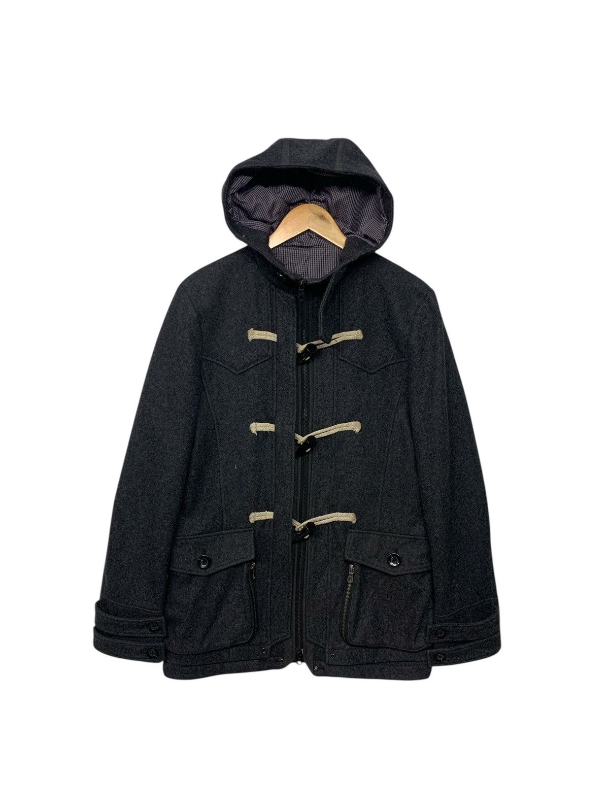 Issey Miyake × Japanese Brand × PPFM Rare PPFM Issey Miyake Wool Zipper Down Jacket Size US L / EU 52-54 / 3 - 1 Thumbnail