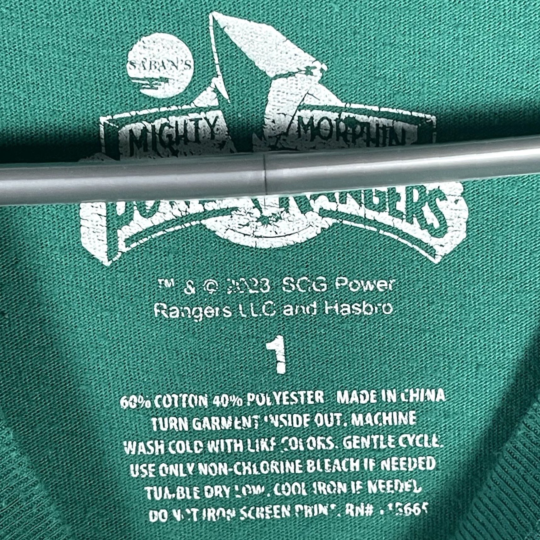 Etro Mighty Morphin Power Rangers Shirt Mens Large Green Graphic Tee TV Show Retro 2023 Size US L / EU 52-54 / 3 - 4 Thumbnail