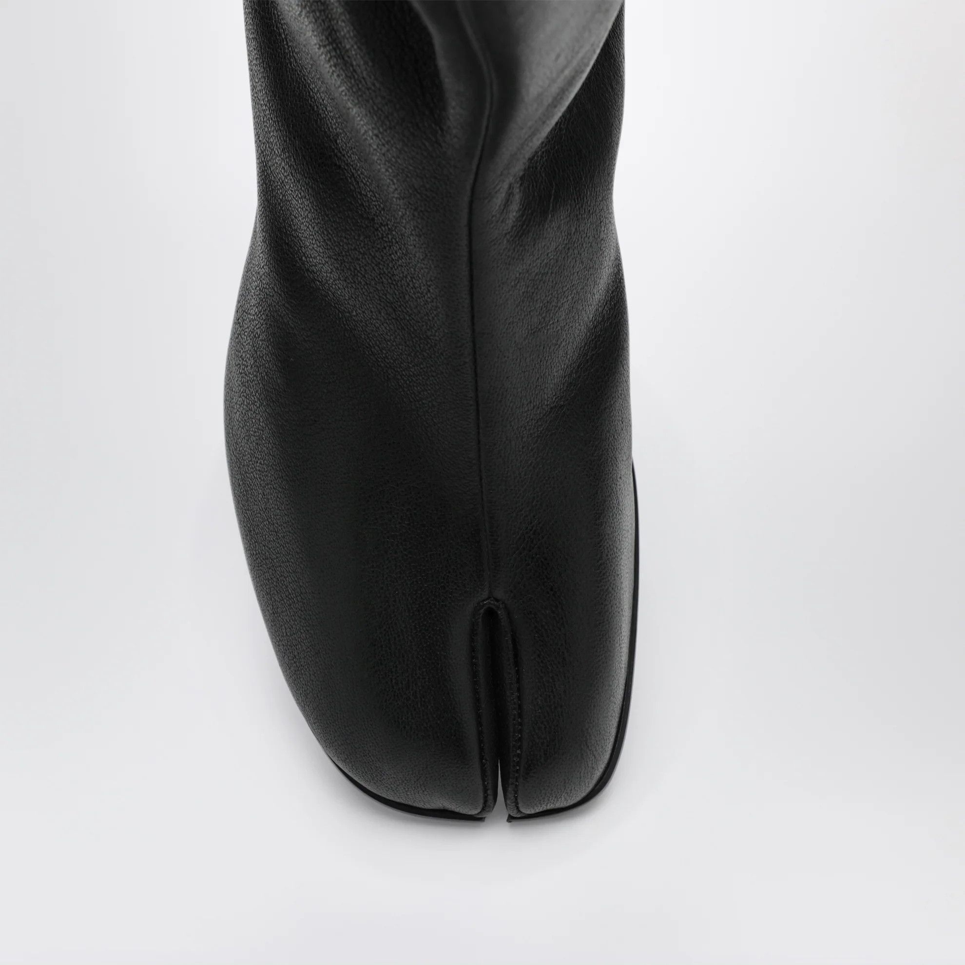 Maison Margiela o1d2blof0526 Leather Tabi Ankle Boots in Black Size US 8 / EU 41 - 3 Thumbnail