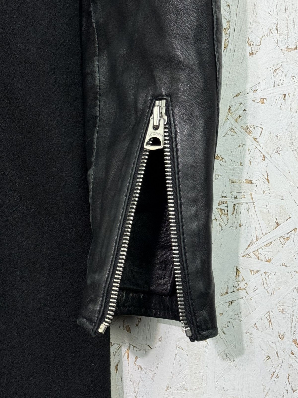 Schott 80s Vintage Schott Perfecto Leather Biker Coat Jacket S Size S / US 4 / IT 40 - 9 Thumbnail