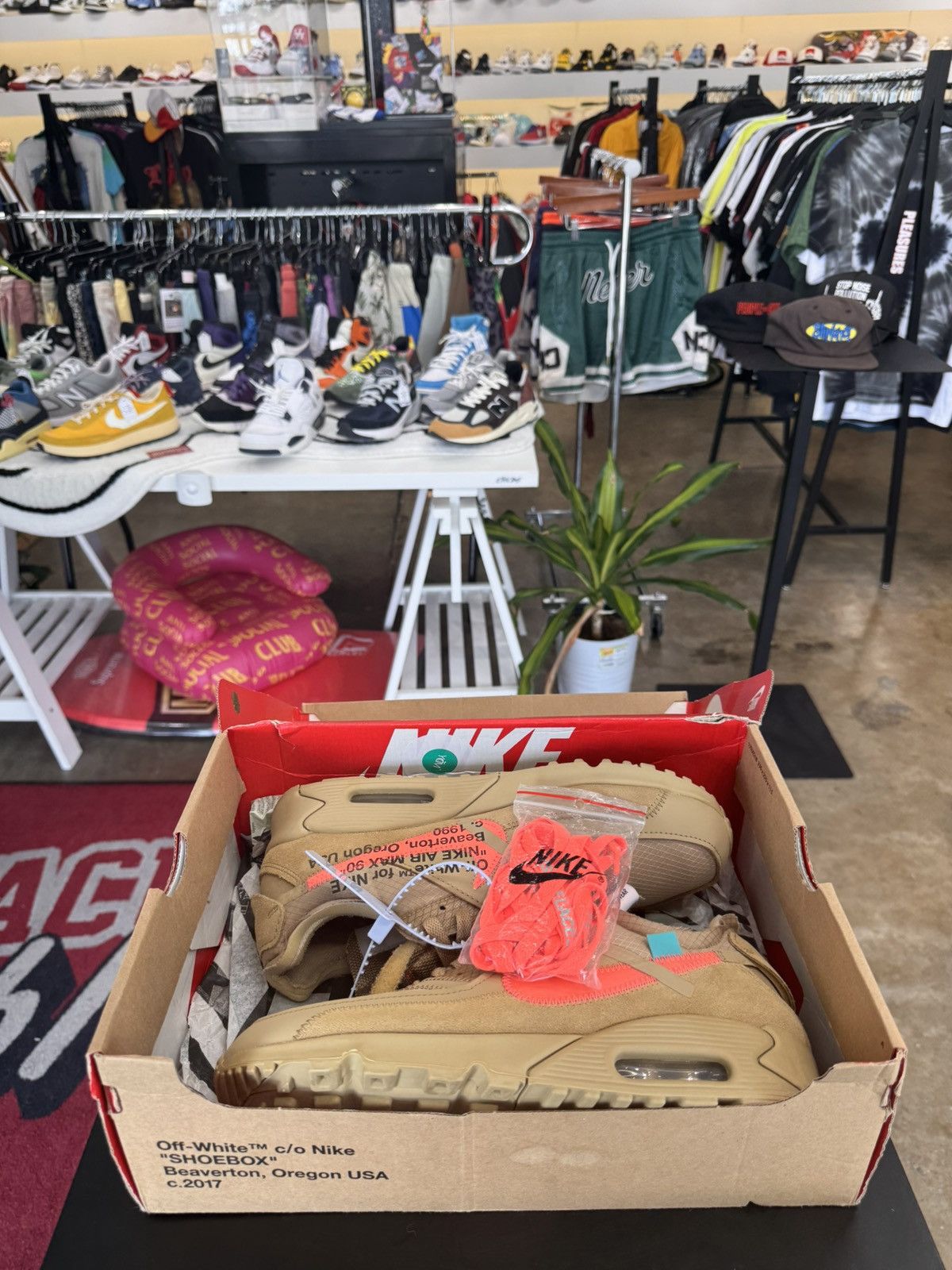 Nike × Off-White Nike Air Max 90 Off White Desert Ore Size 9 (2019) Size US 9 / EU 42 - 10 Thumbnail
