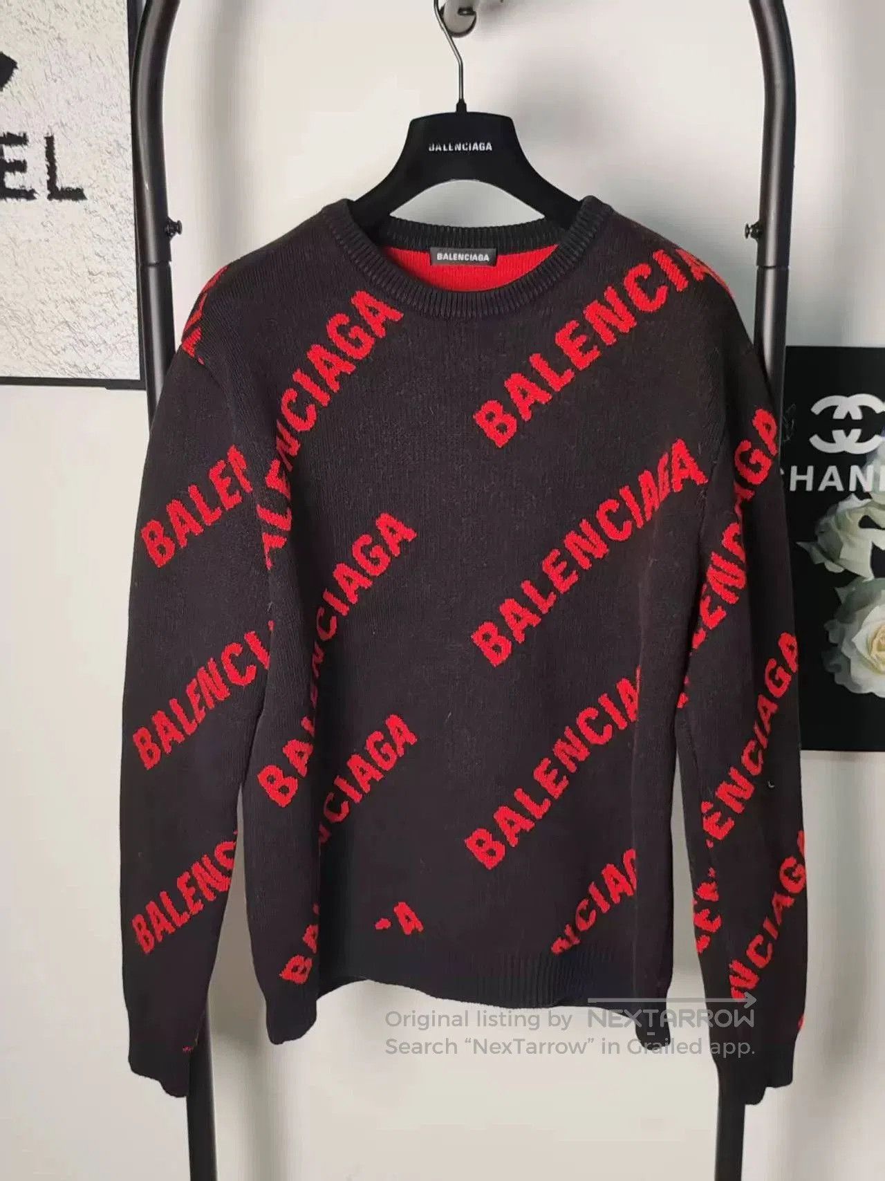 Balenciaga Balenciaga Printed Knitted Sweater. Size US M / EU 48-50 / 2 - 1 Thumbnail
