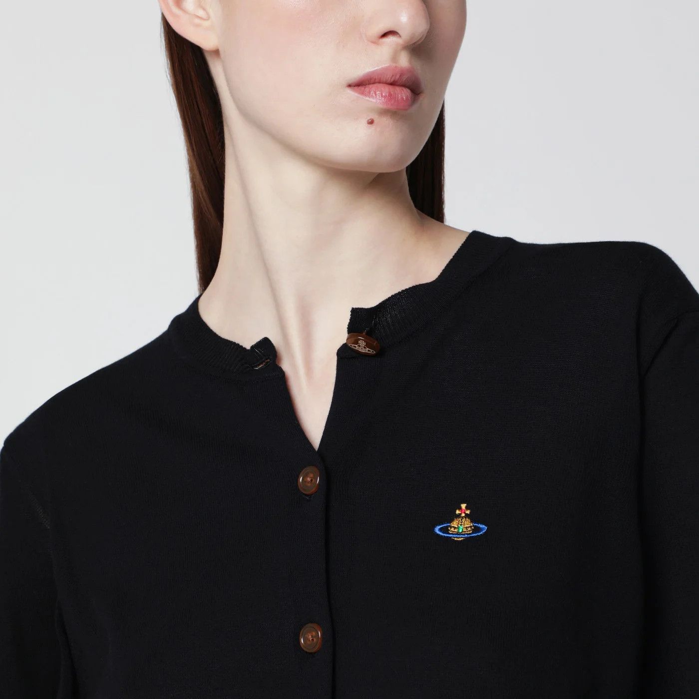 Vivienne Westwood o1d2blof0526 Cotton Cardigan in Black Size XS / US 0-2 / IT 36-38 - 4 Thumbnail