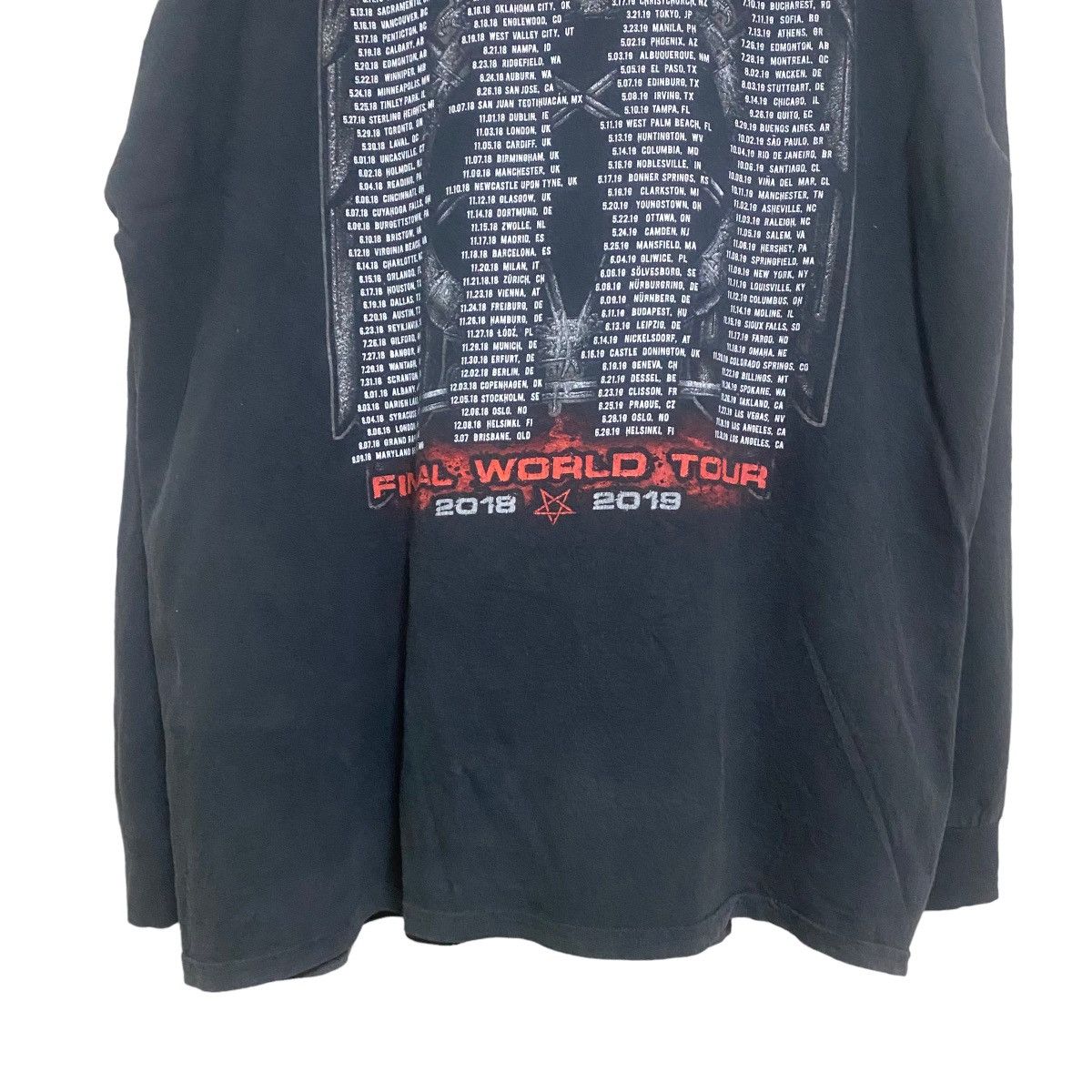 Band Tees SLAYER The Final World Tour 2018 Merch Size US XL / EU 56 / 4 - 7 Thumbnail