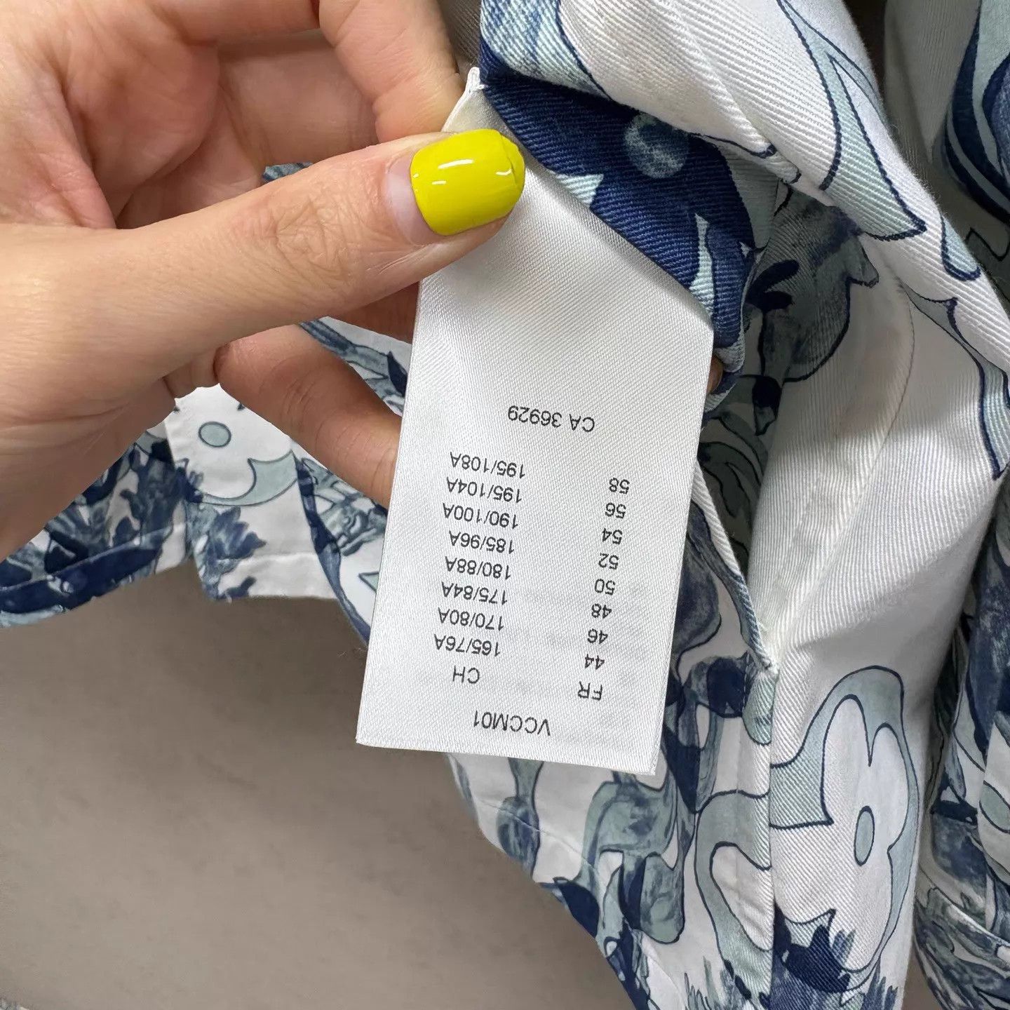 Louis Vuitton Louis Vuitton 99 New White/Blue Seaweed Print Jacket M Size US M / EU 48-50 / 2 - 4 Thumbnail