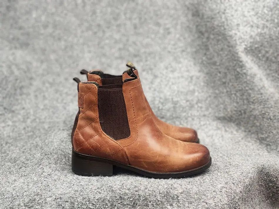 Barbour Rimini Waterproof Chestnut Chelsea Leather Boots