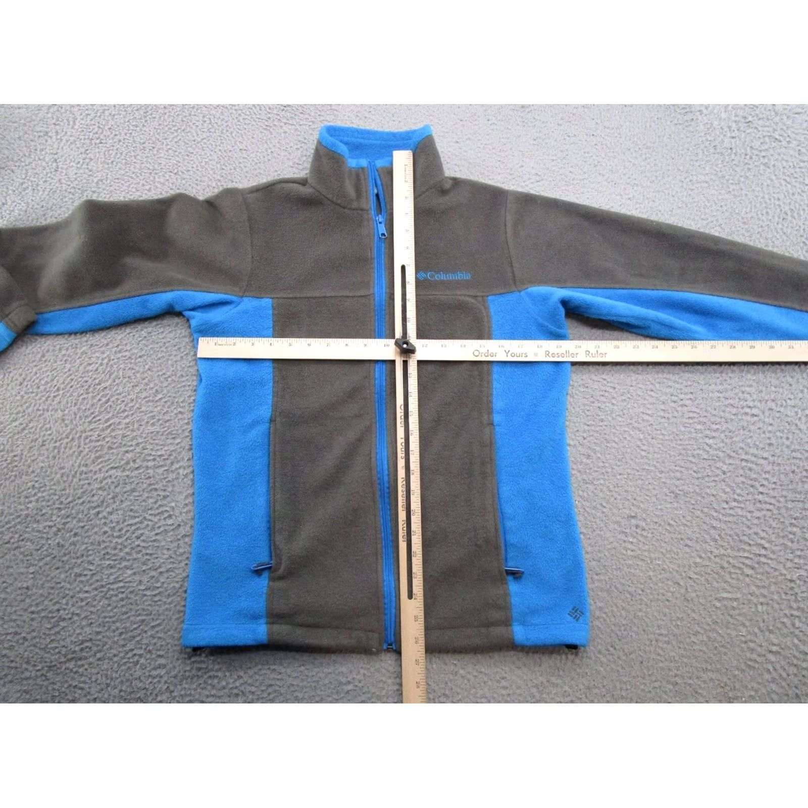Vintage Columbia Mens Full Zip Fleece Jacket Gray Blue Size S Outdoors Hiking Regular Zip Jacket Mens Size US S / EU 44-46 / 1 - 4 Thumbnail