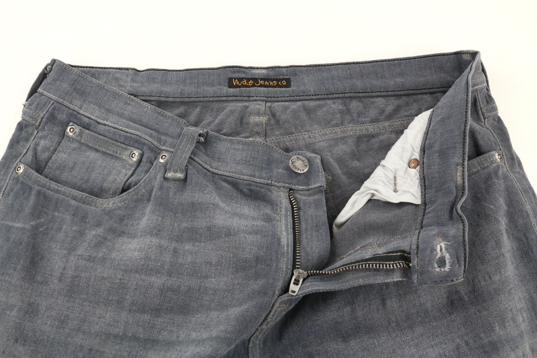 Nudie Jeans TIGHT LONG JOHN W34/L34 Slim Charcoal Jeans 80699 Size US 34 / EU 50 - 4 Thumbnail