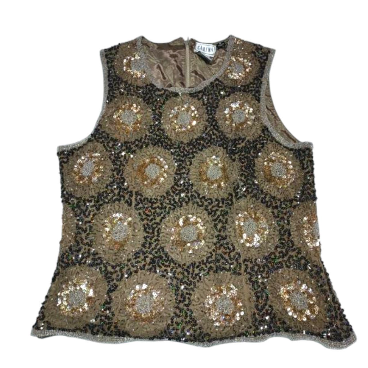 Other brown sequin tank top sz S Size S / US 4 / IT 40 - 1 Thumbnail
